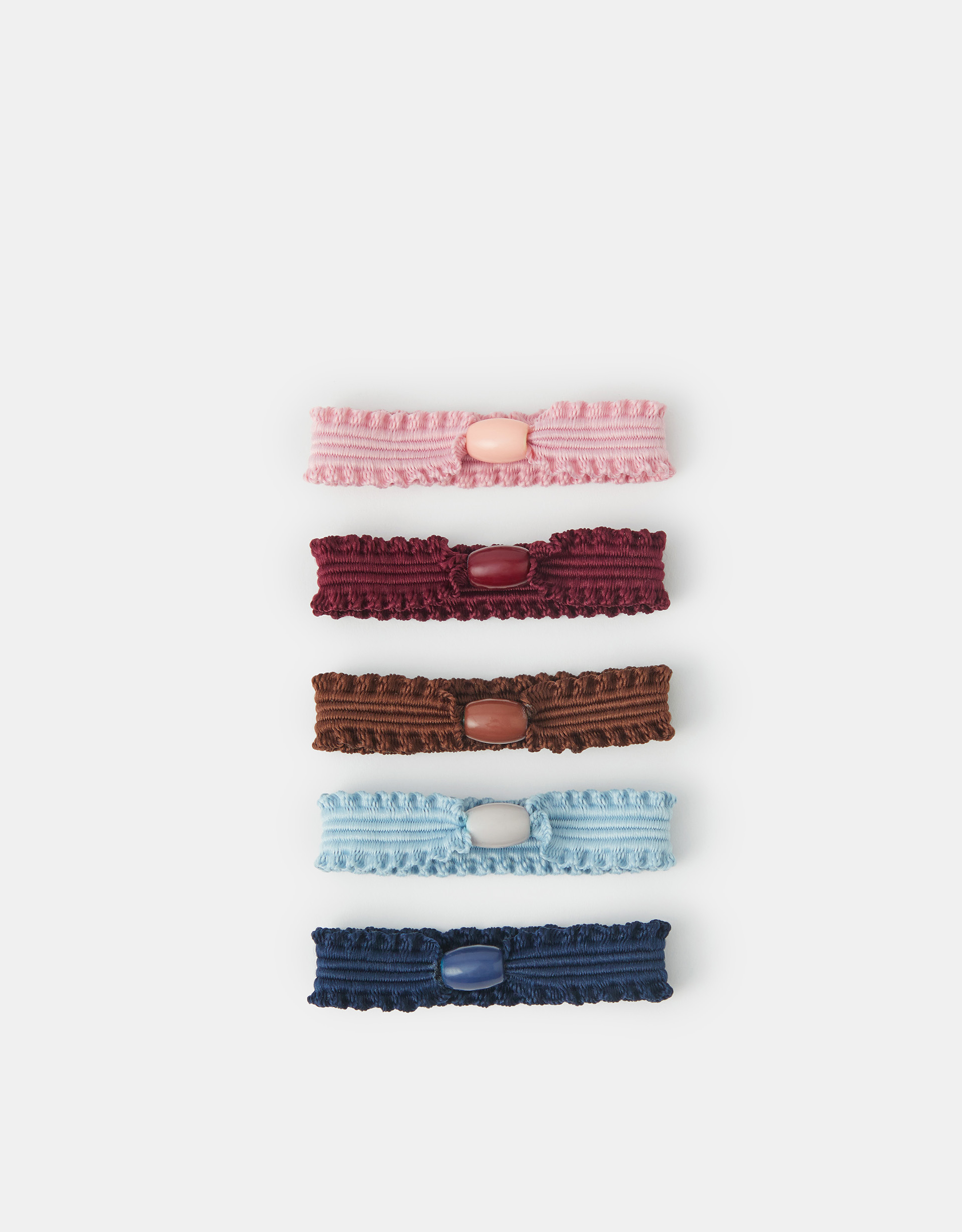 Accessorize Tile 5-Pack Ruffle Hair Bands