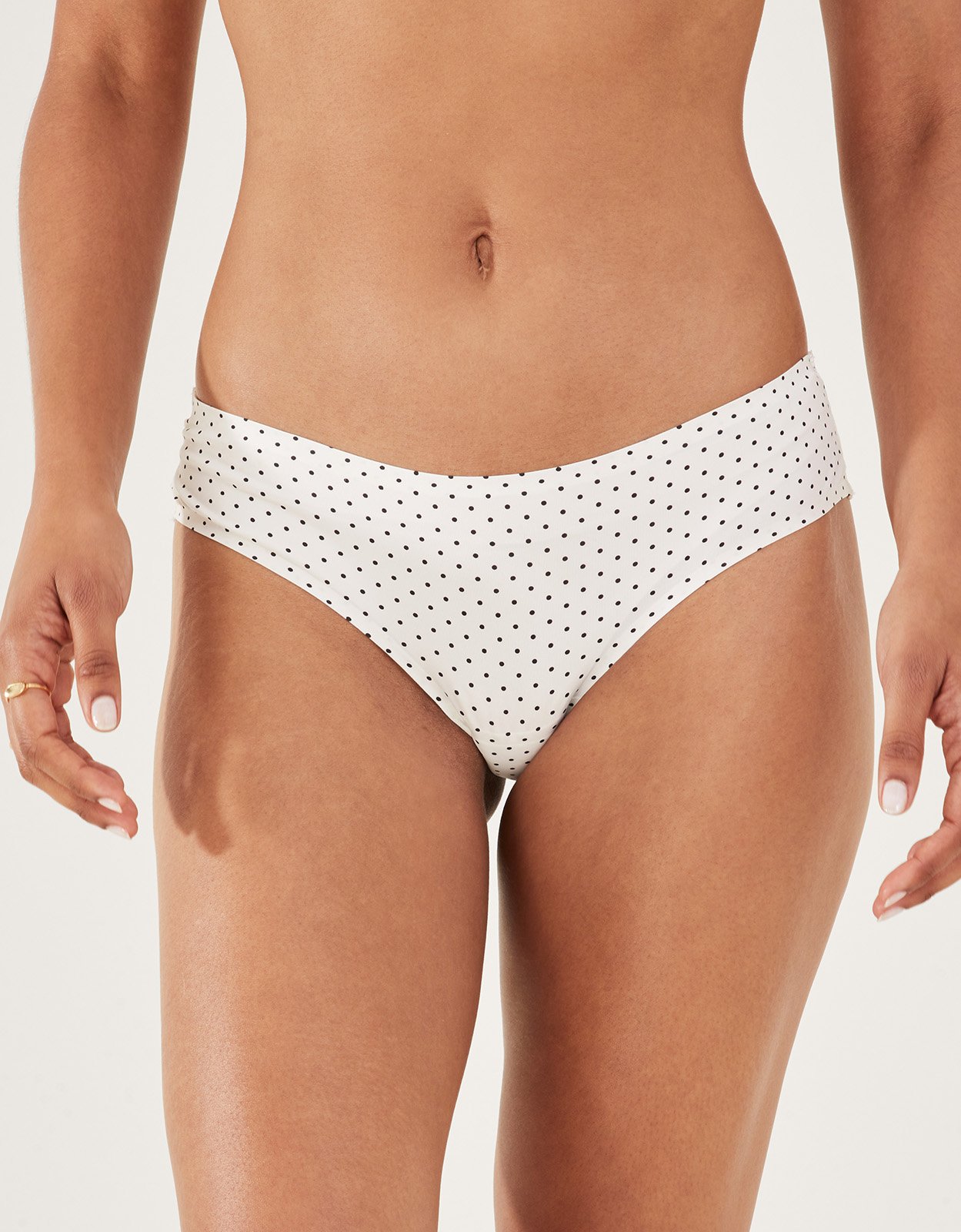 Black and White No Vpl Spot Brazilian Briefs, Size: 20, Women's - Accessorize