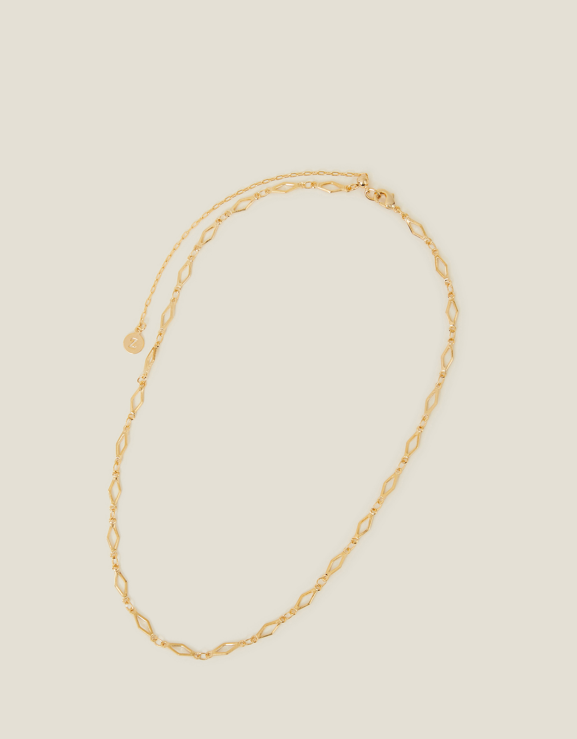 14ct Gold-plated Diamond Cut-out Chain, Women's - Accessorize