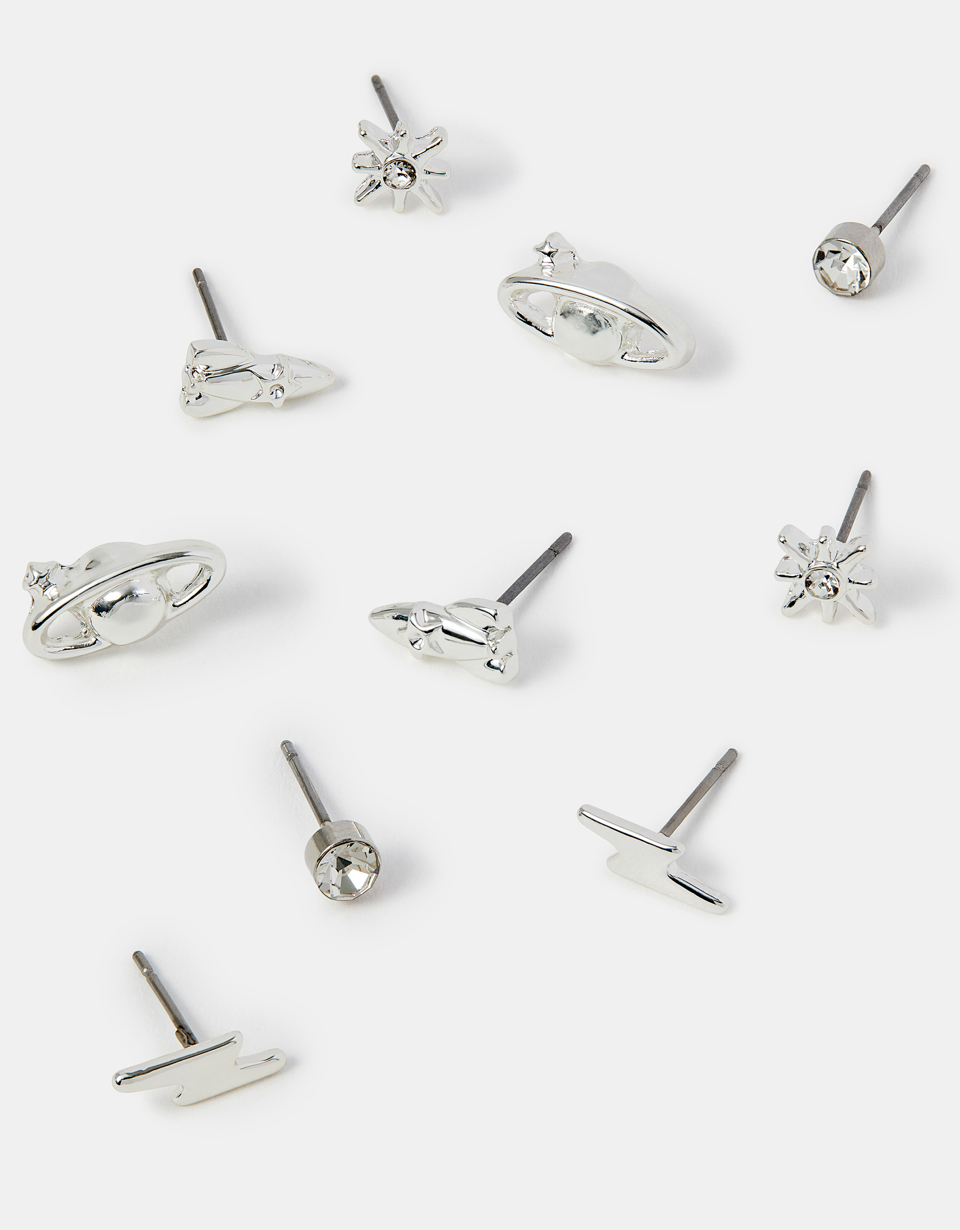 5-Pack Rocket Stud Earrings - Accessorize
