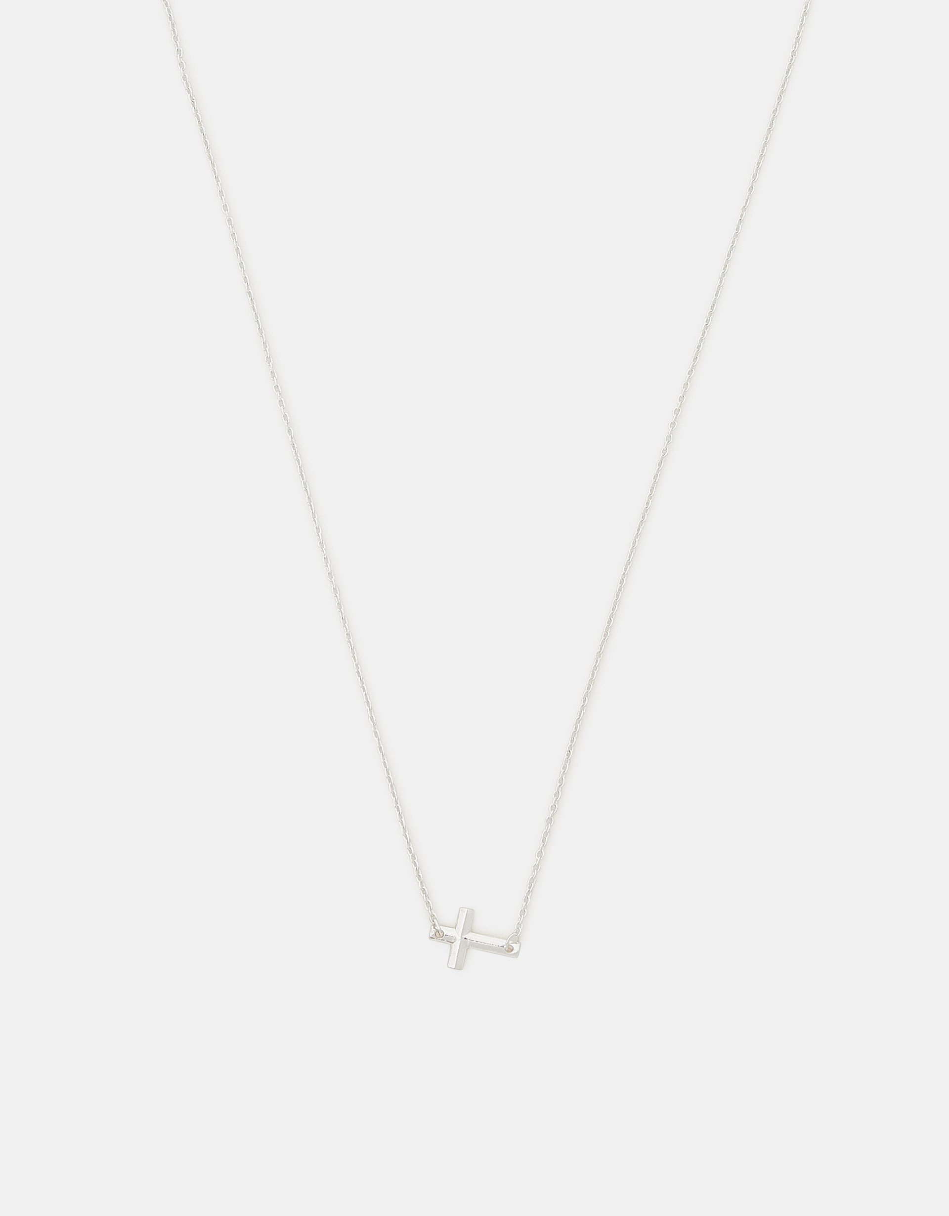 Sterling Silver Cross Pendant Necklace - Accessorize