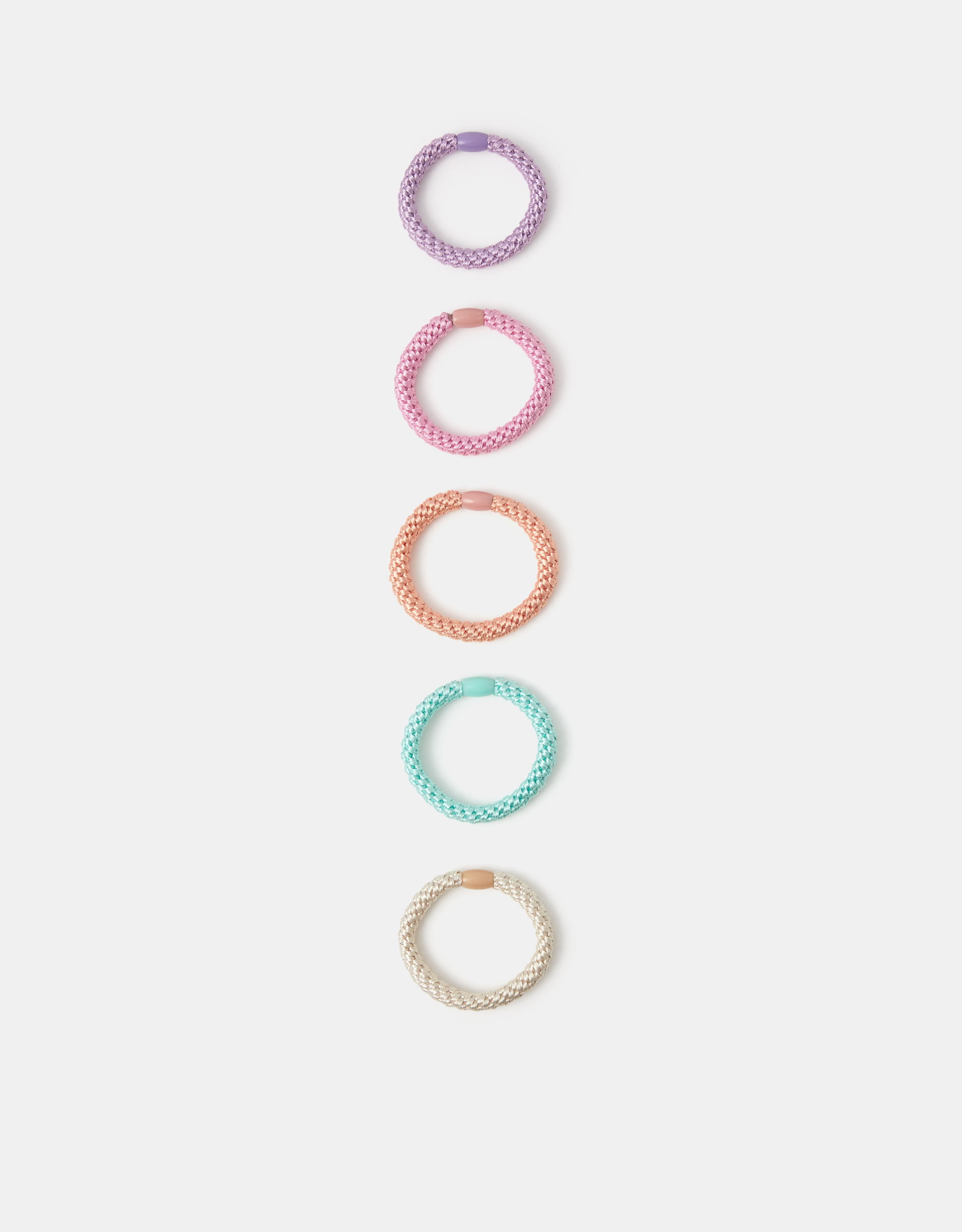 Accessorize 5-Pack Pastel Cord Hair Bands
