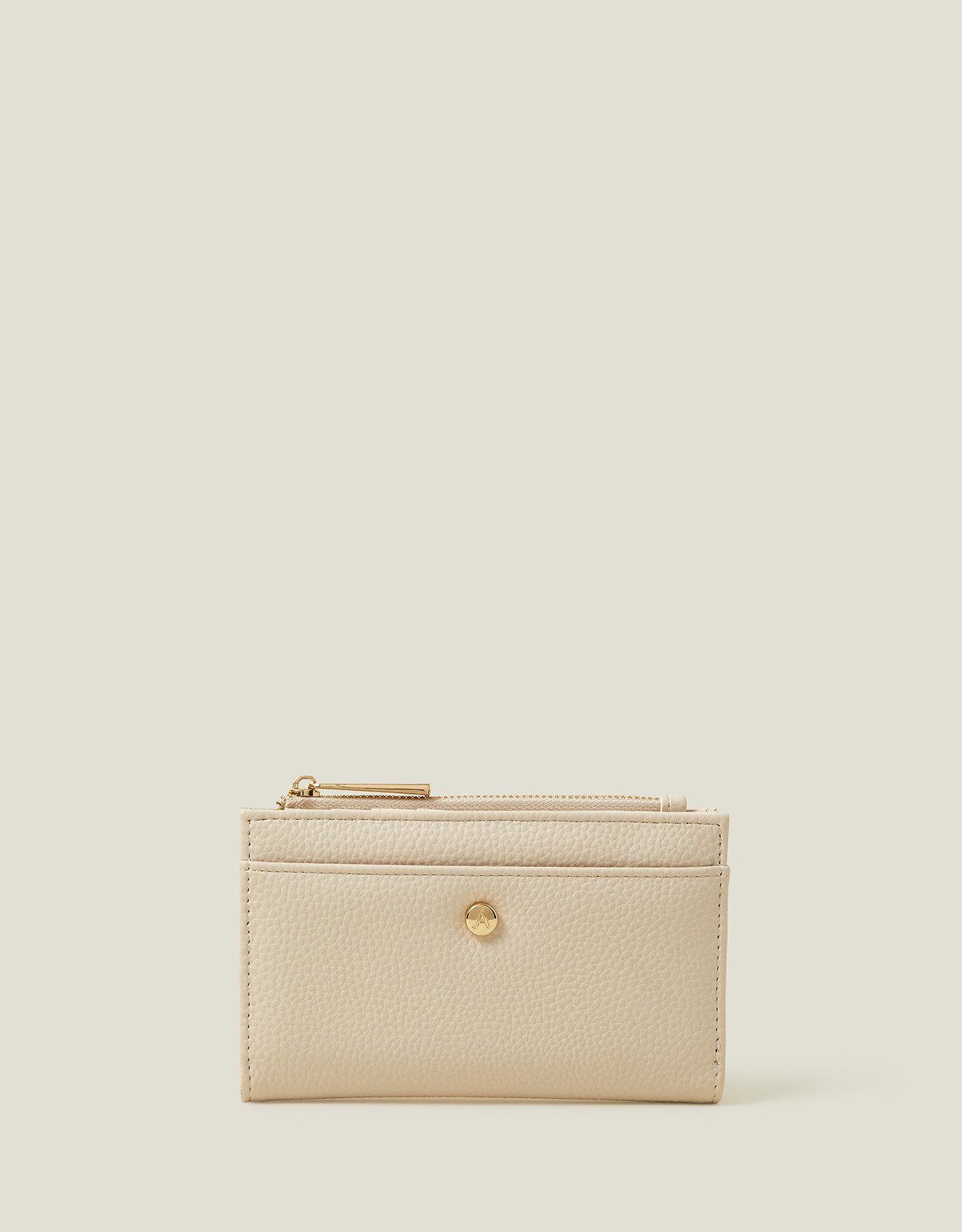 Cream Medium Slimline Wallet, Size: 16x10cm, Women's - Accessorize