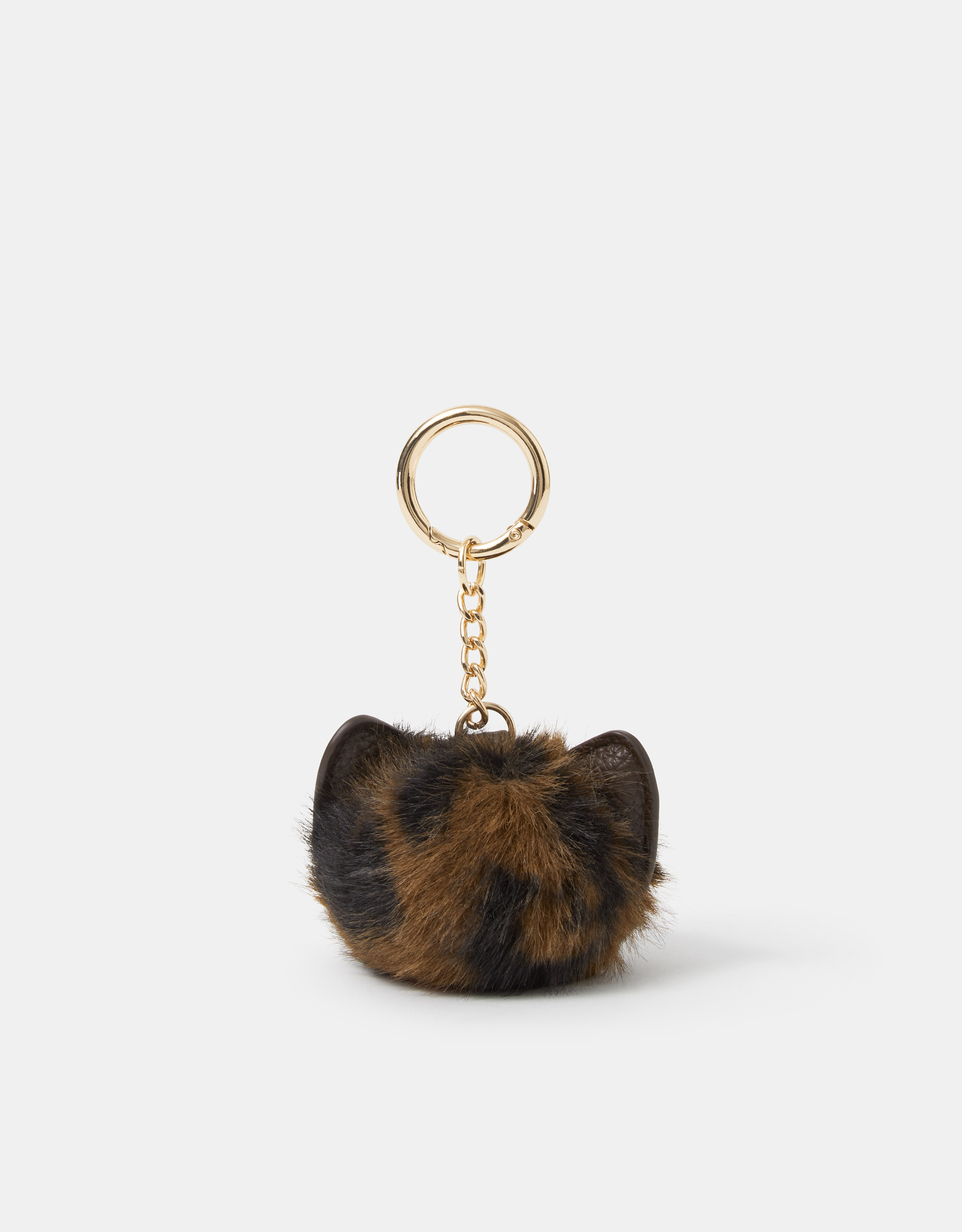 Accessorize Animal Print Pom Bag Charm