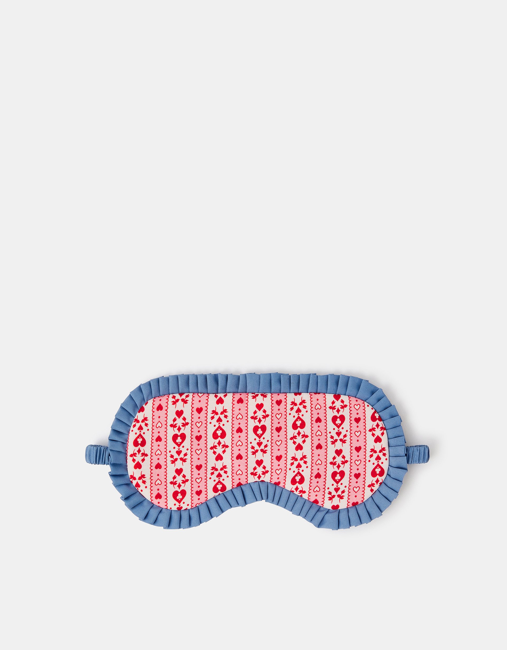 Blue Heart Stripe Eye Mask - Accessorize