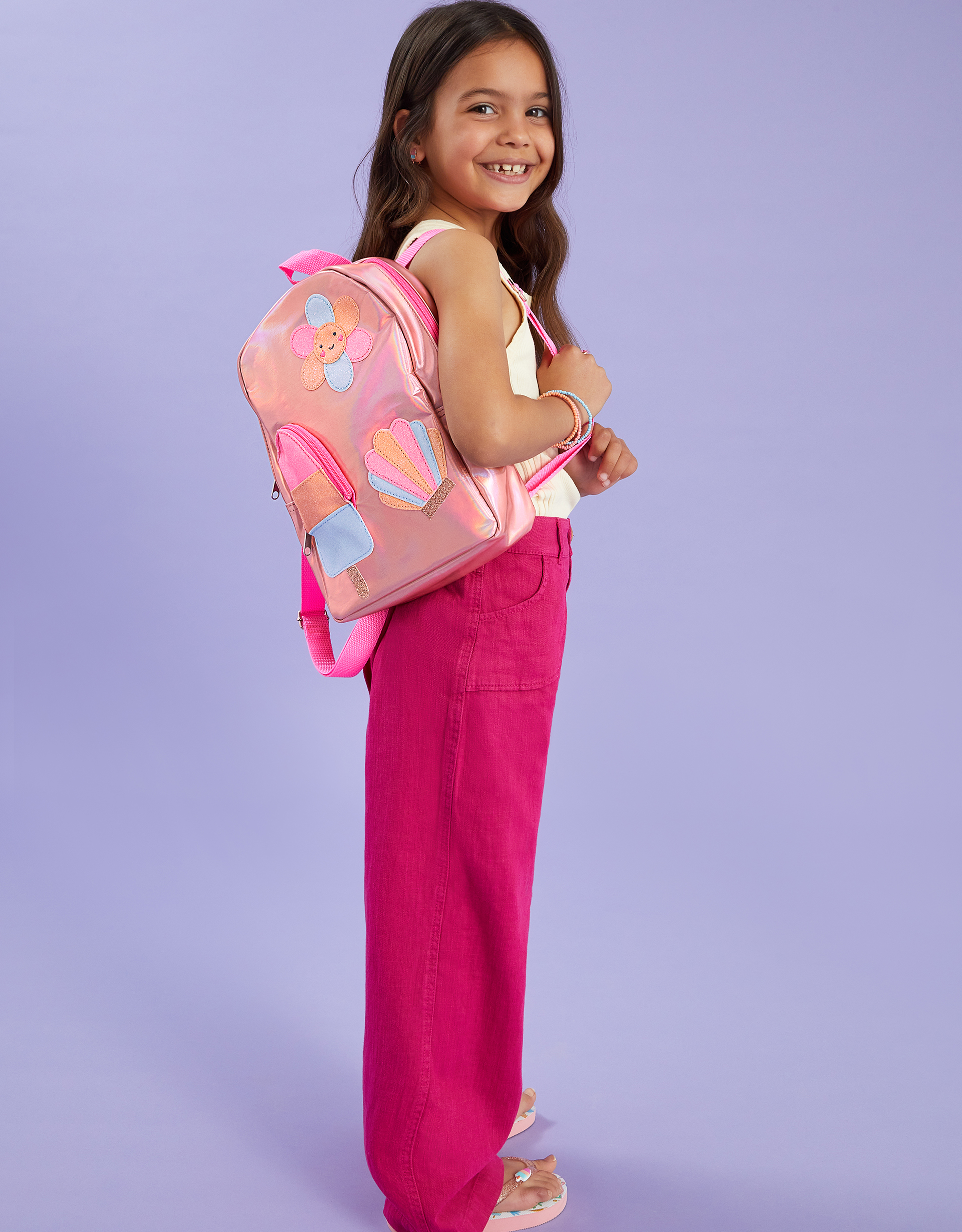 Ice Cream Pocket Metallic Backpack - Accessorize