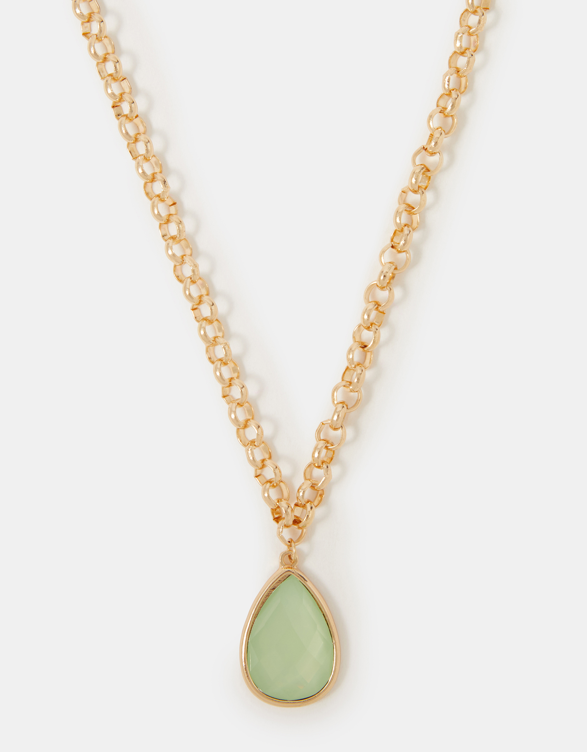 Red Gemstone Pendant Necklace - Accessorize