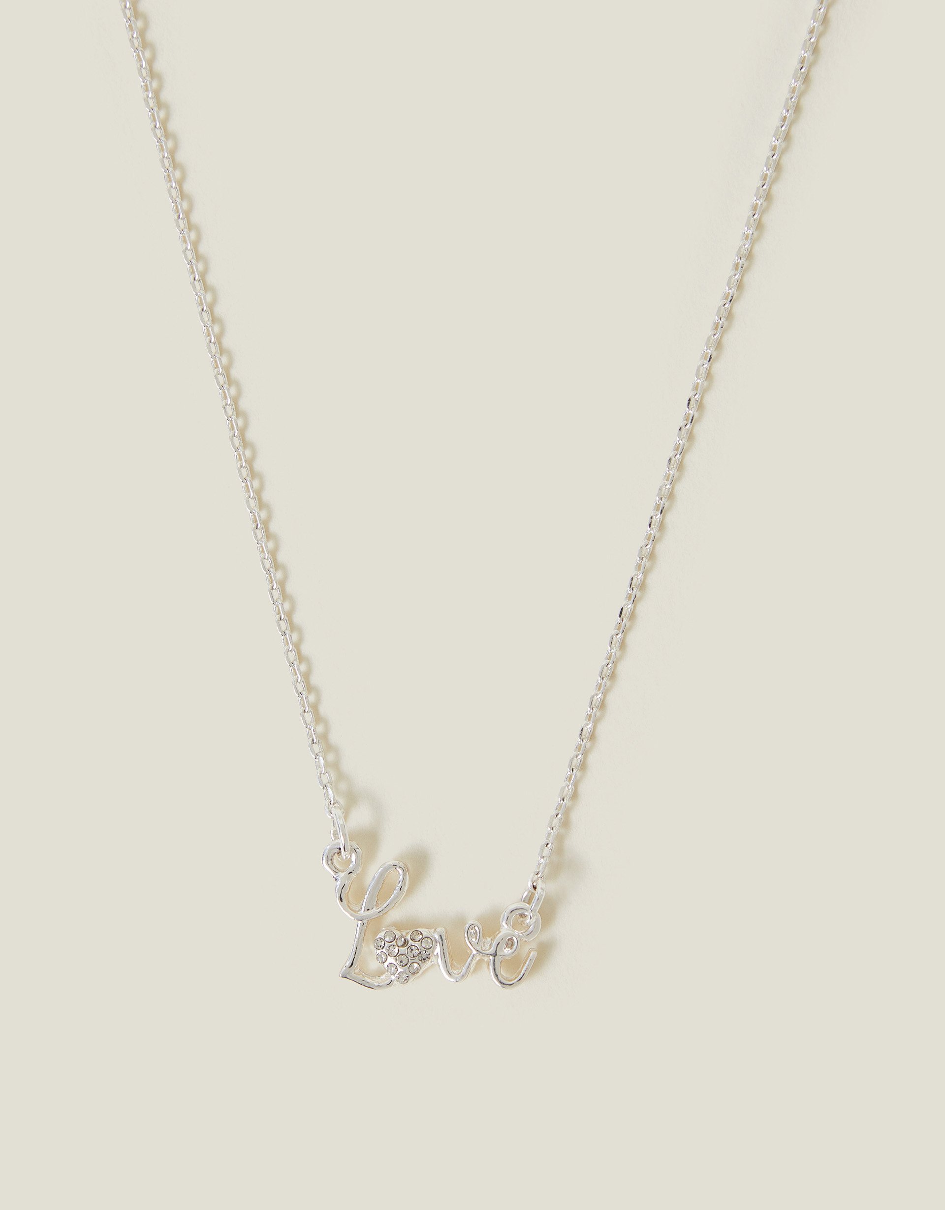 Multicolour Love Pendant Necklace, Women's - Accessorize