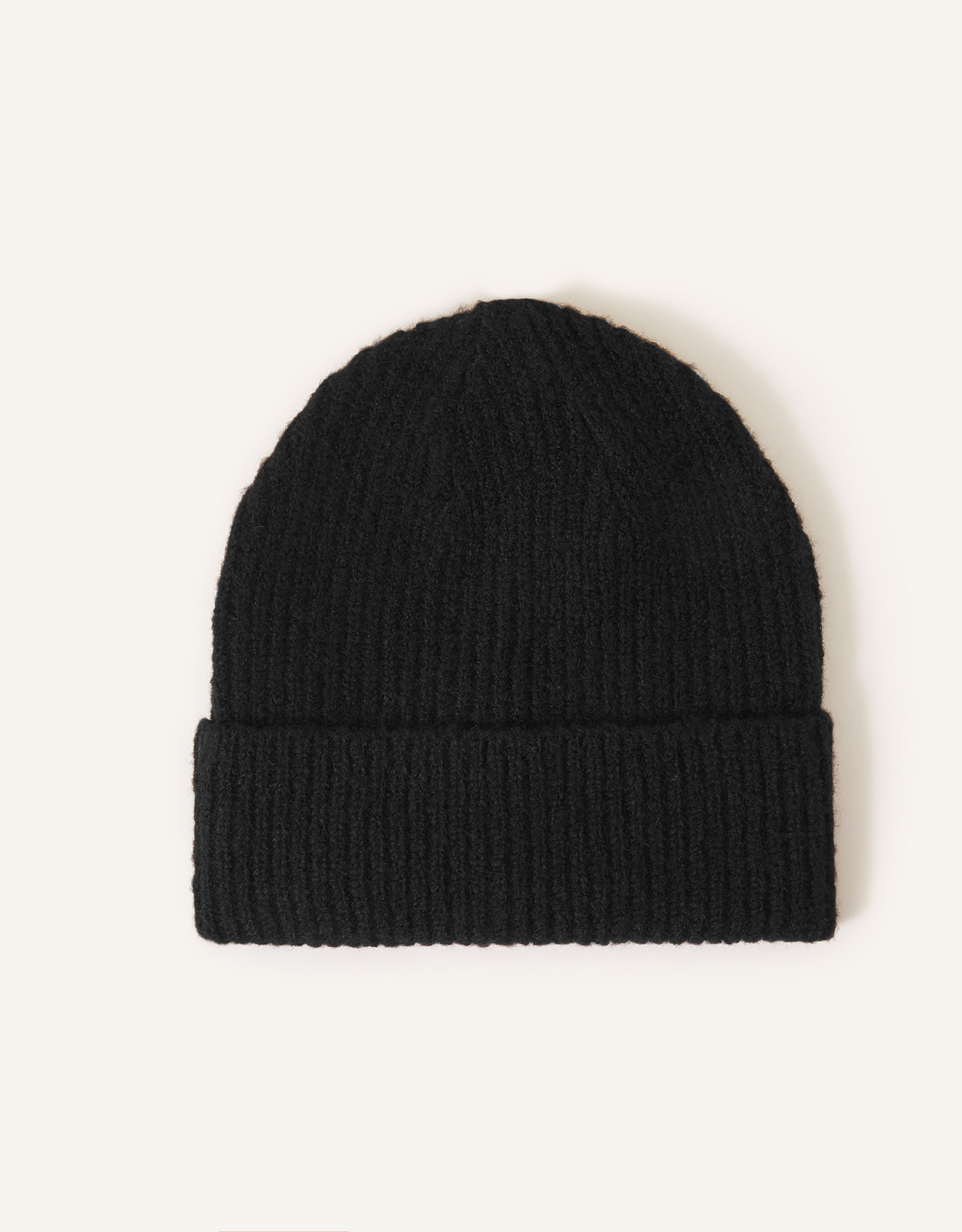 Accessorize Soho Knit Beanie Hat Black