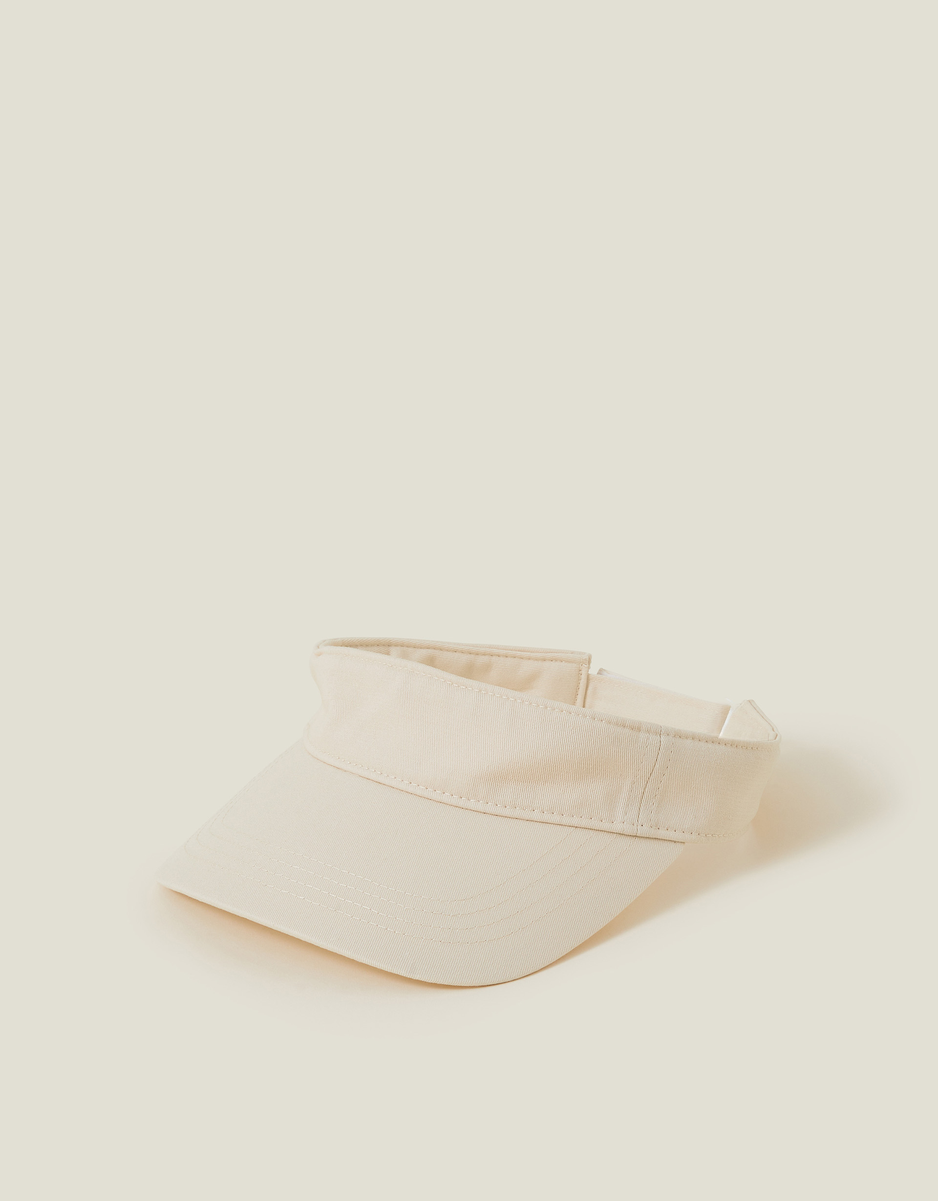 Cream Plain Sun Visor Hat - Accessorize