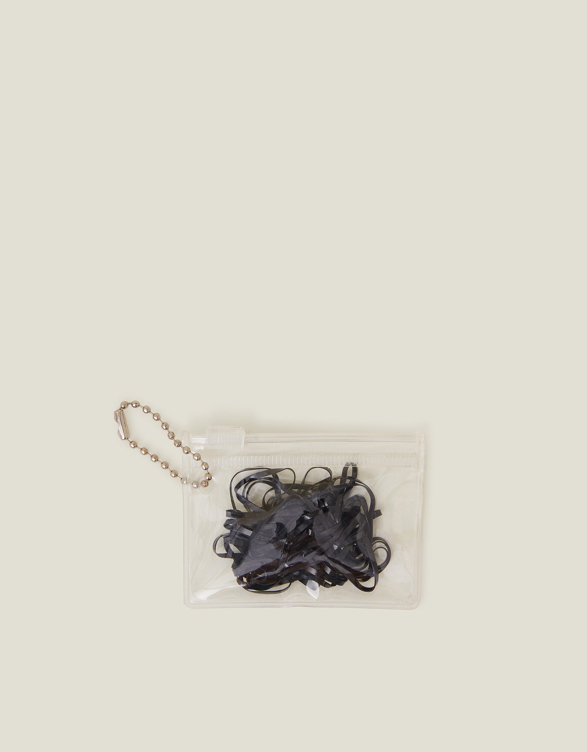 Clear Mini Elastic Hair Bands 50 Pack, Size: 2cm - Accessorize