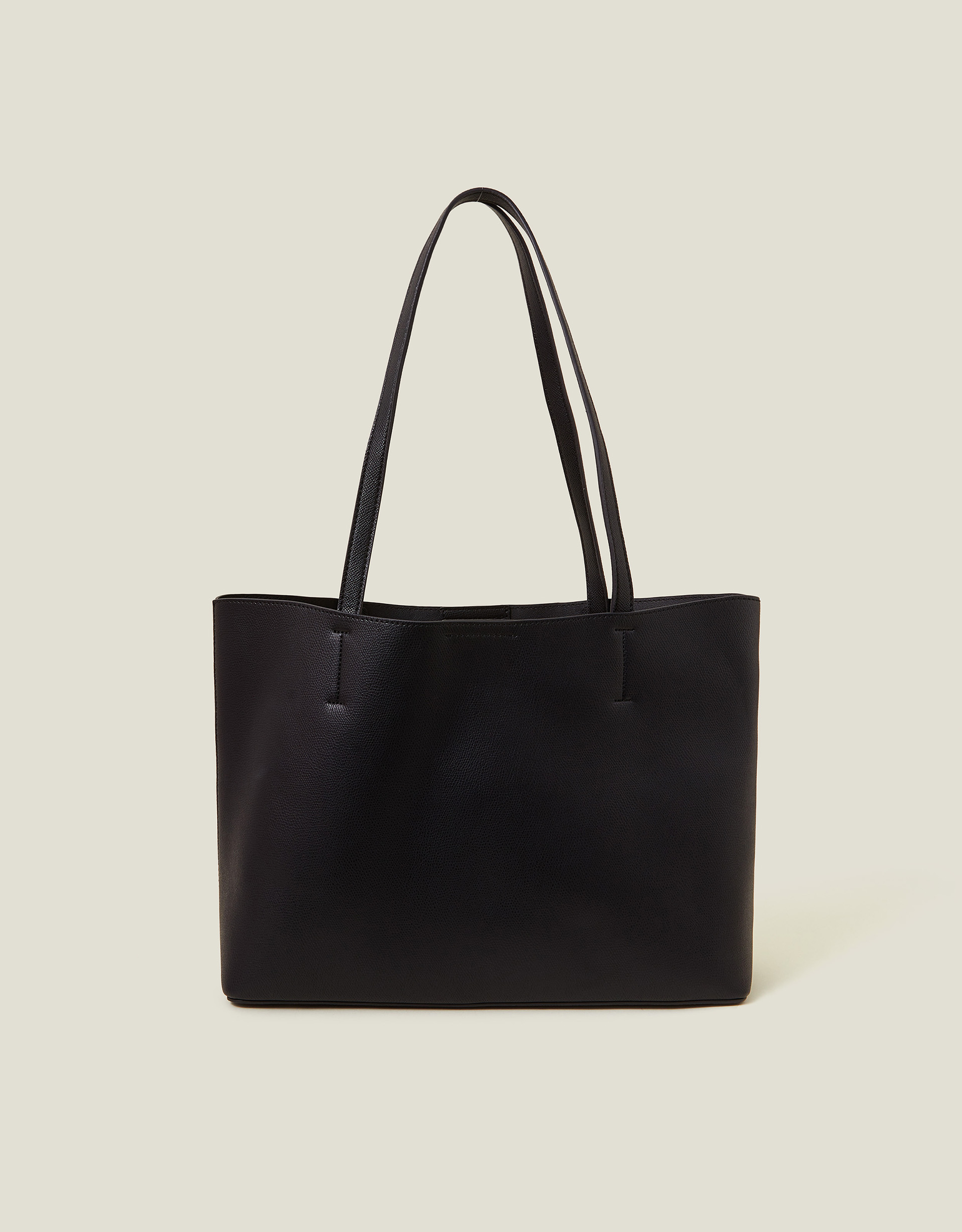 Accessorize Black Classic Tote Bag, Size: 26x45, 29x13x43cm