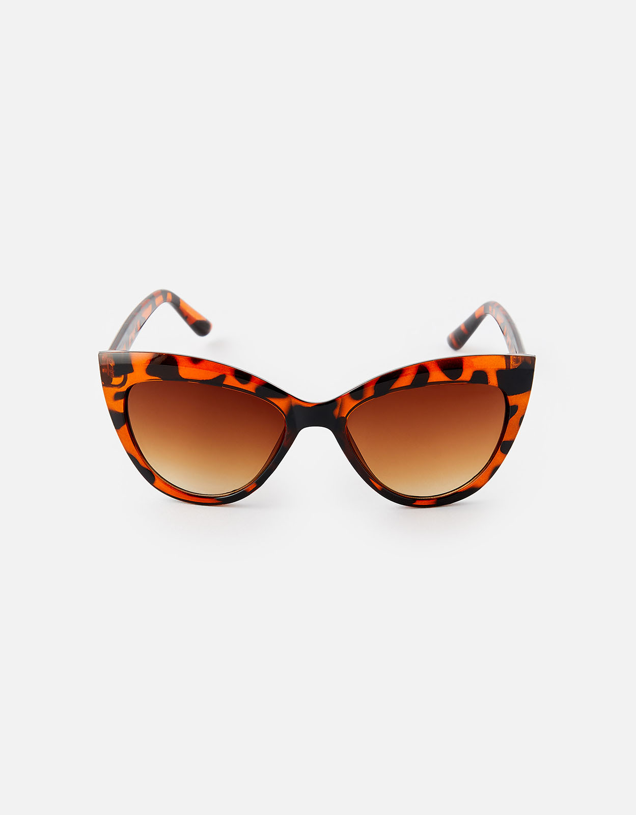 Accessorize Ladies Brown and Black Classic Tortoiseshell Ava Cat Eye Sunglasses, Size: 17cm