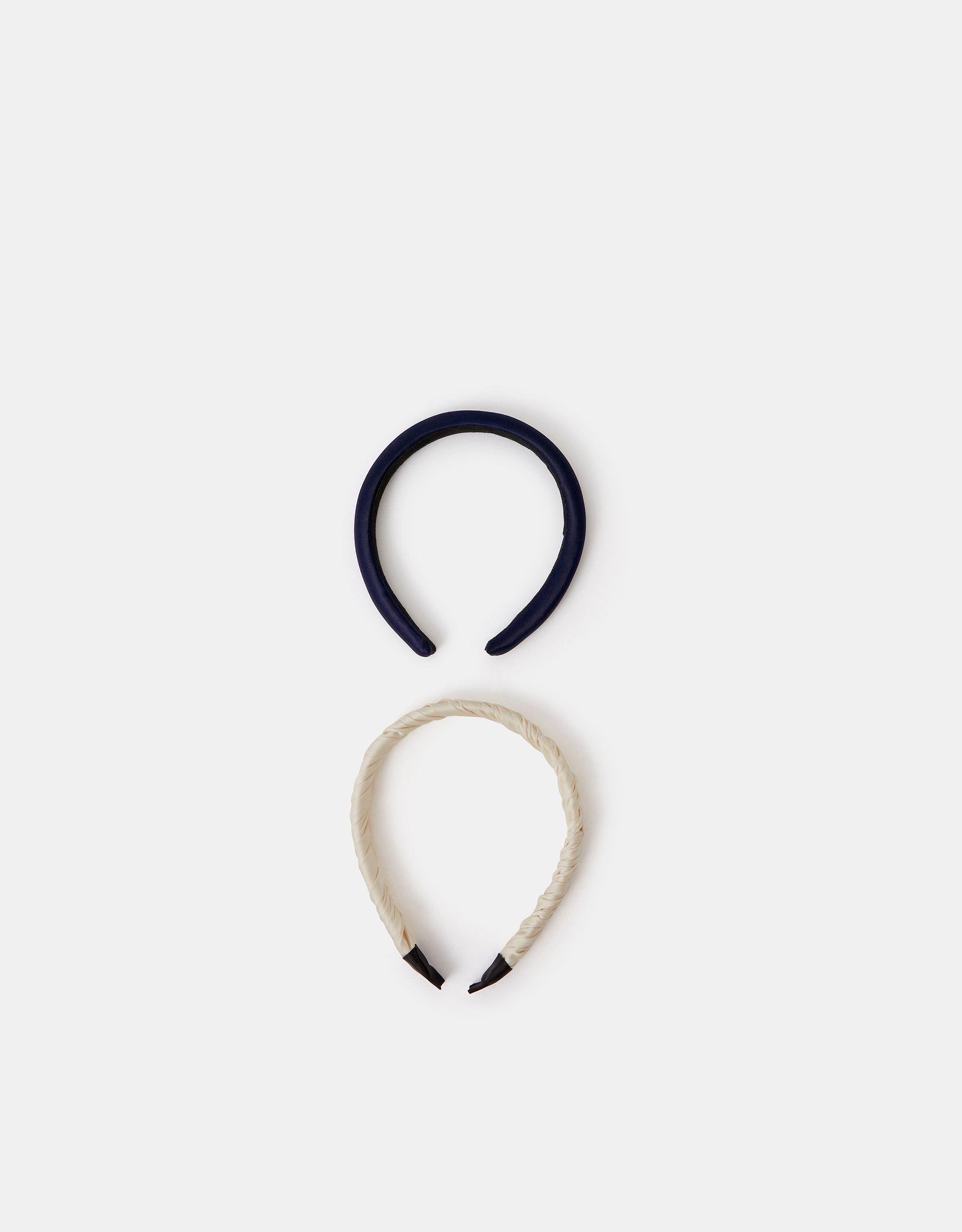 Navy Blue 2-Pack Satin Headbands - Accessorize