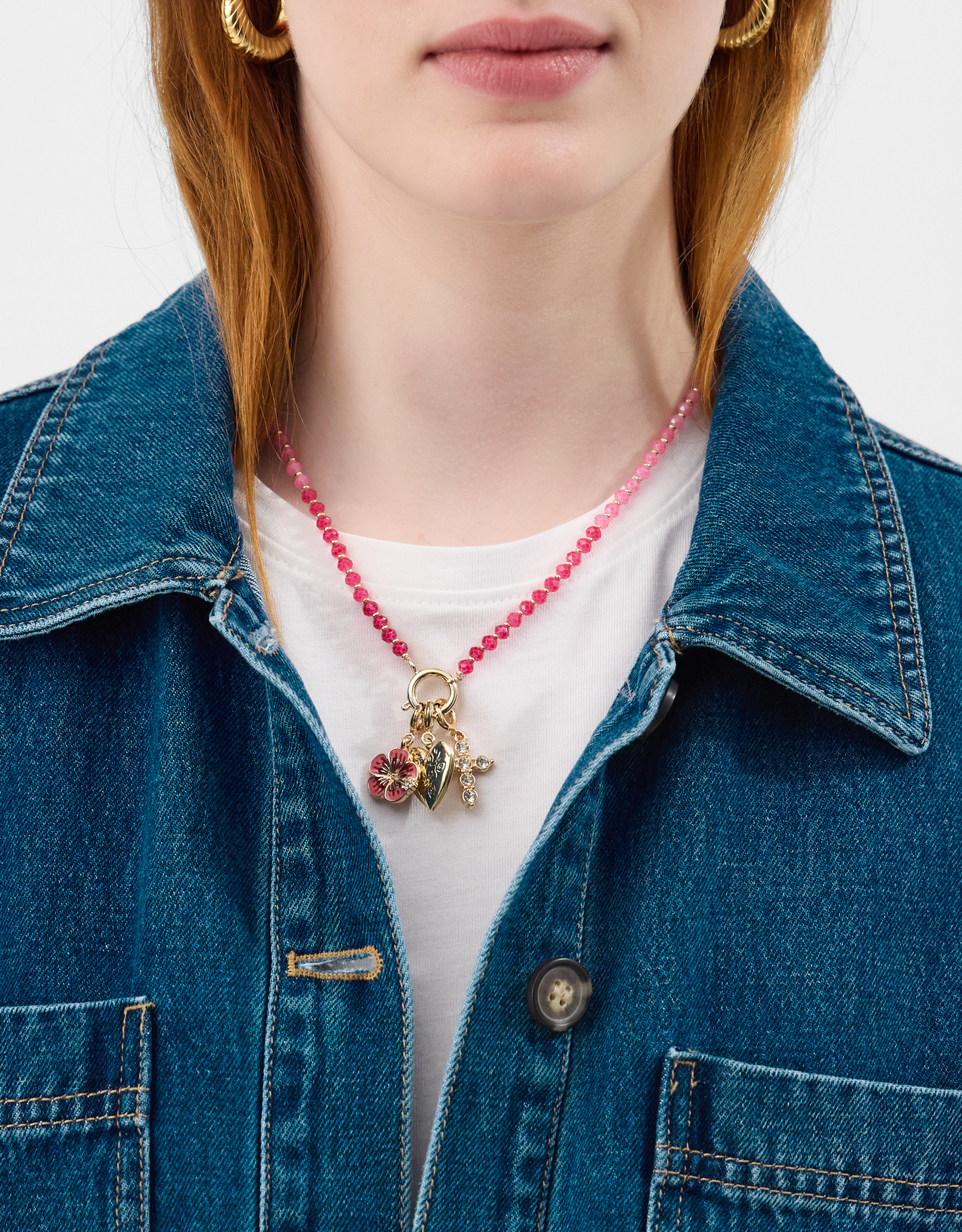 Accessorize Cross Jewellery Charm, Gold