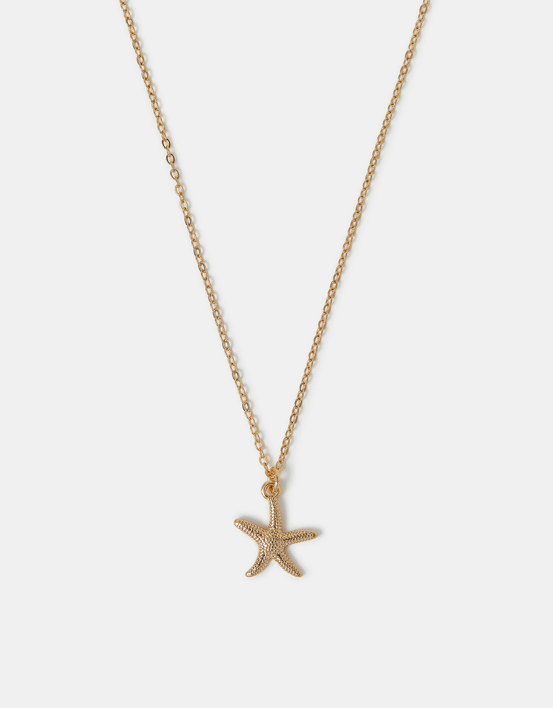 Gold Starfish Pendant Necklace - Accessorize
