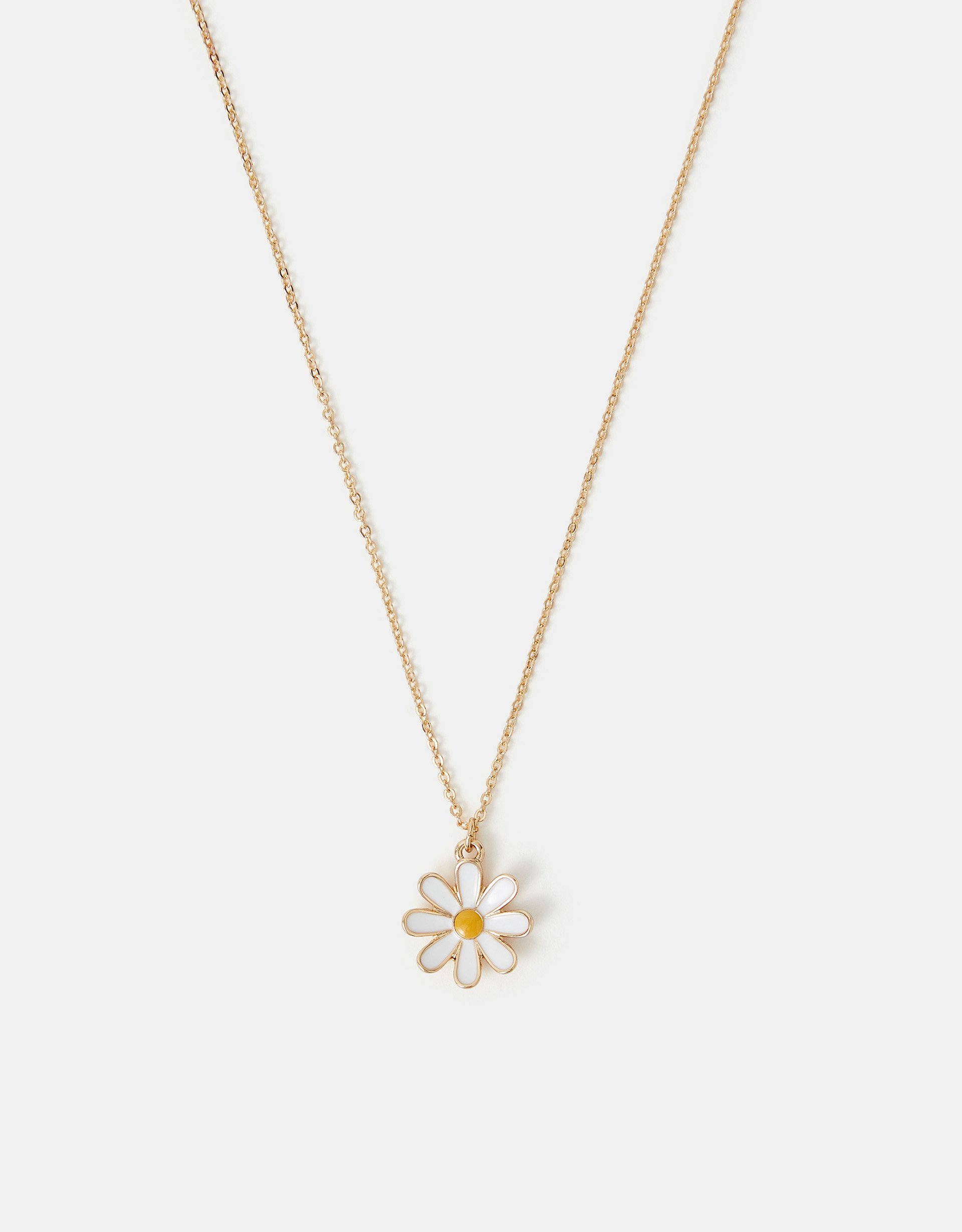 Gold Daisy Pendant Necklace - Accessorize