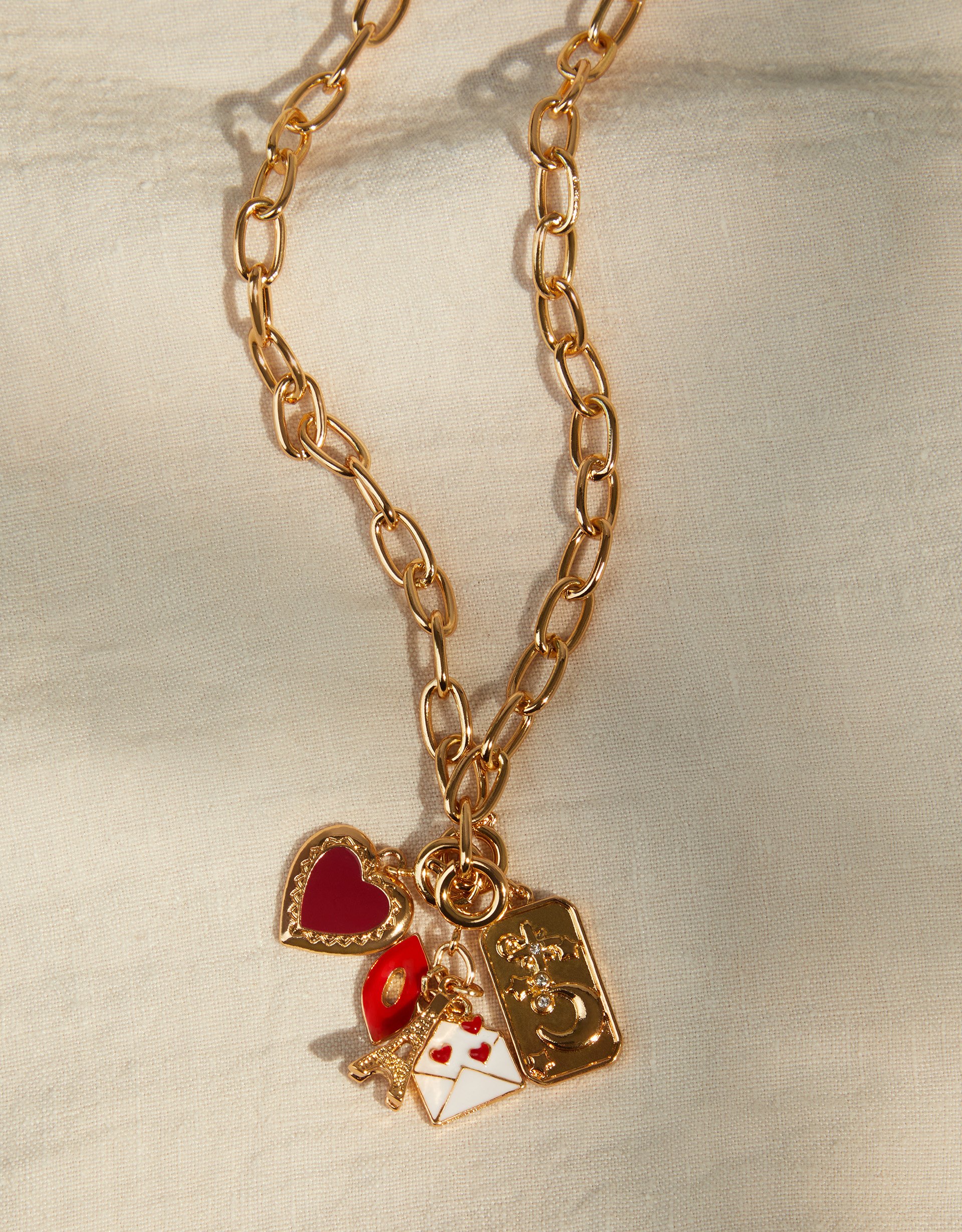 Gold Tarot Card Charm Pendant Necklace - Accessorize