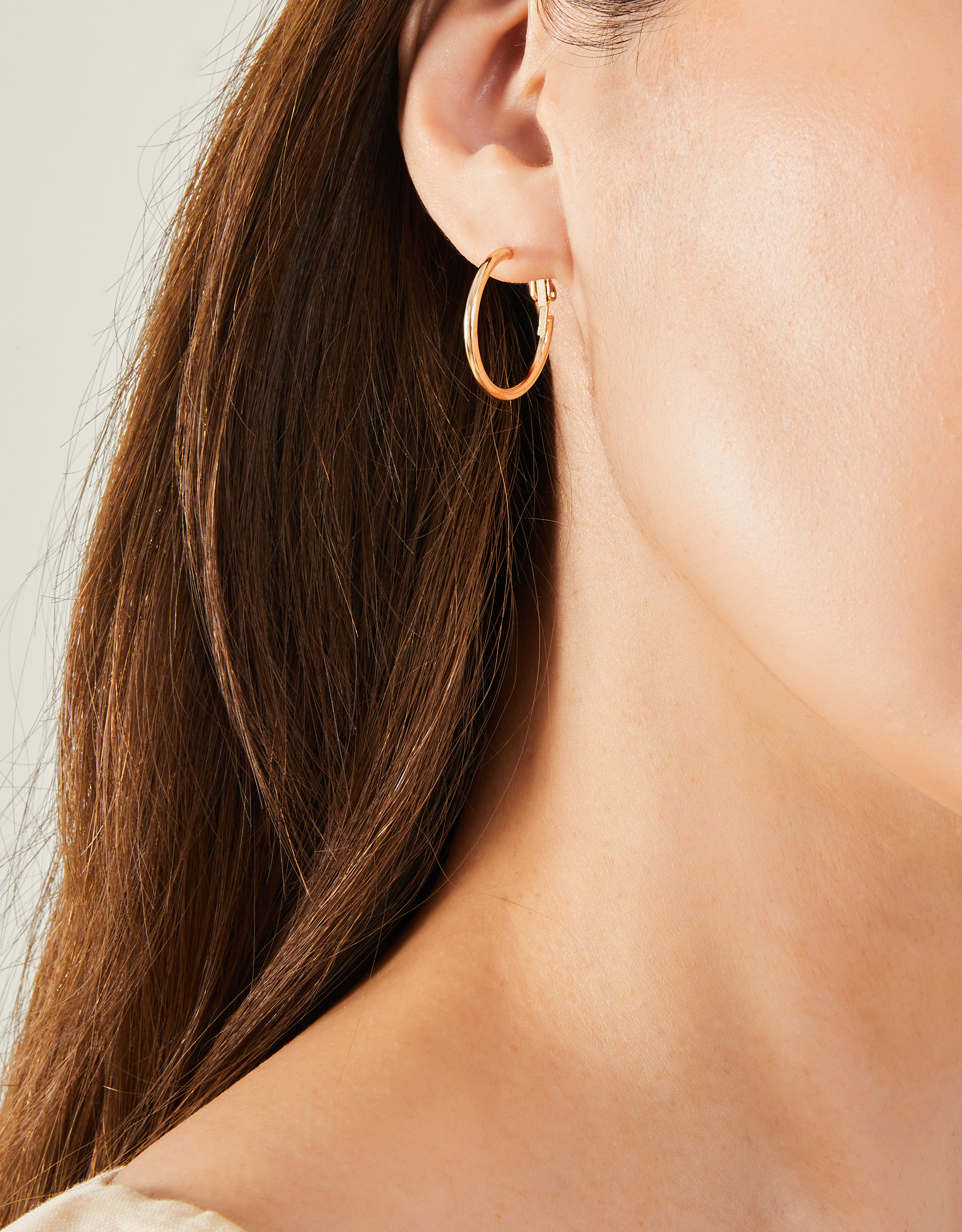 Small Simple Hoops Gold, Women's - Accessorize