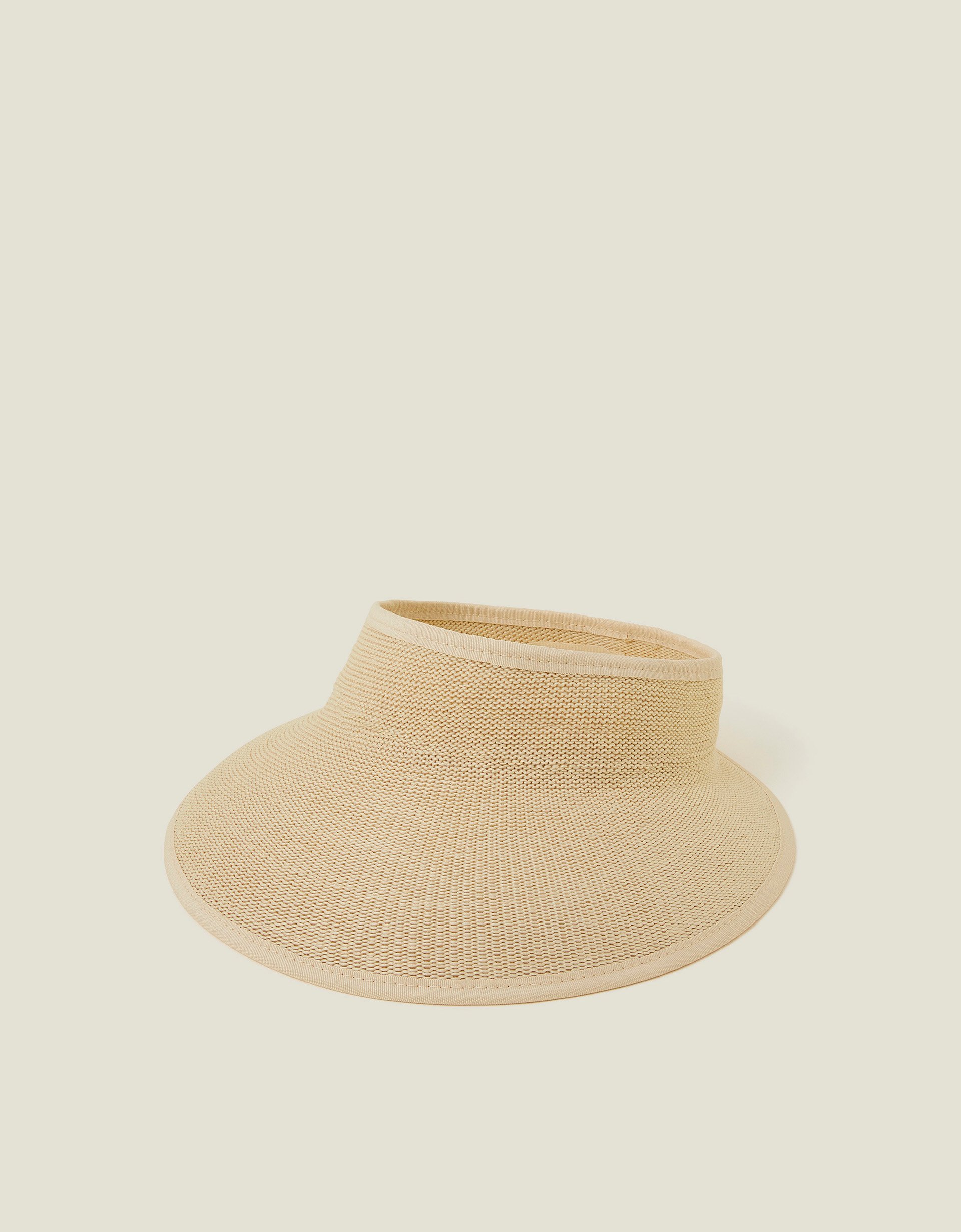 Packable Woven Sun Visor Natural - Accessorize