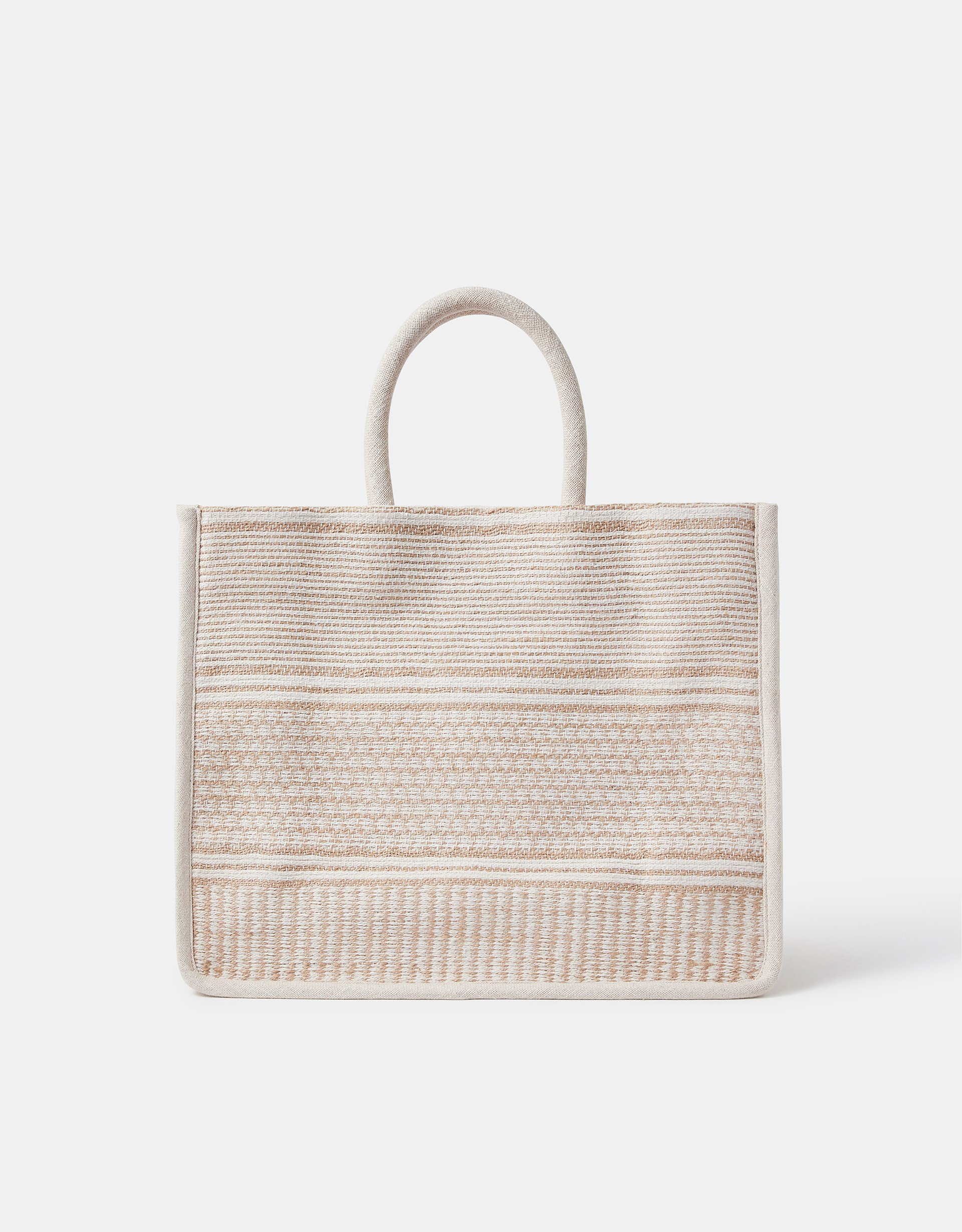 Woven Book Tote Bag - Accessorize
