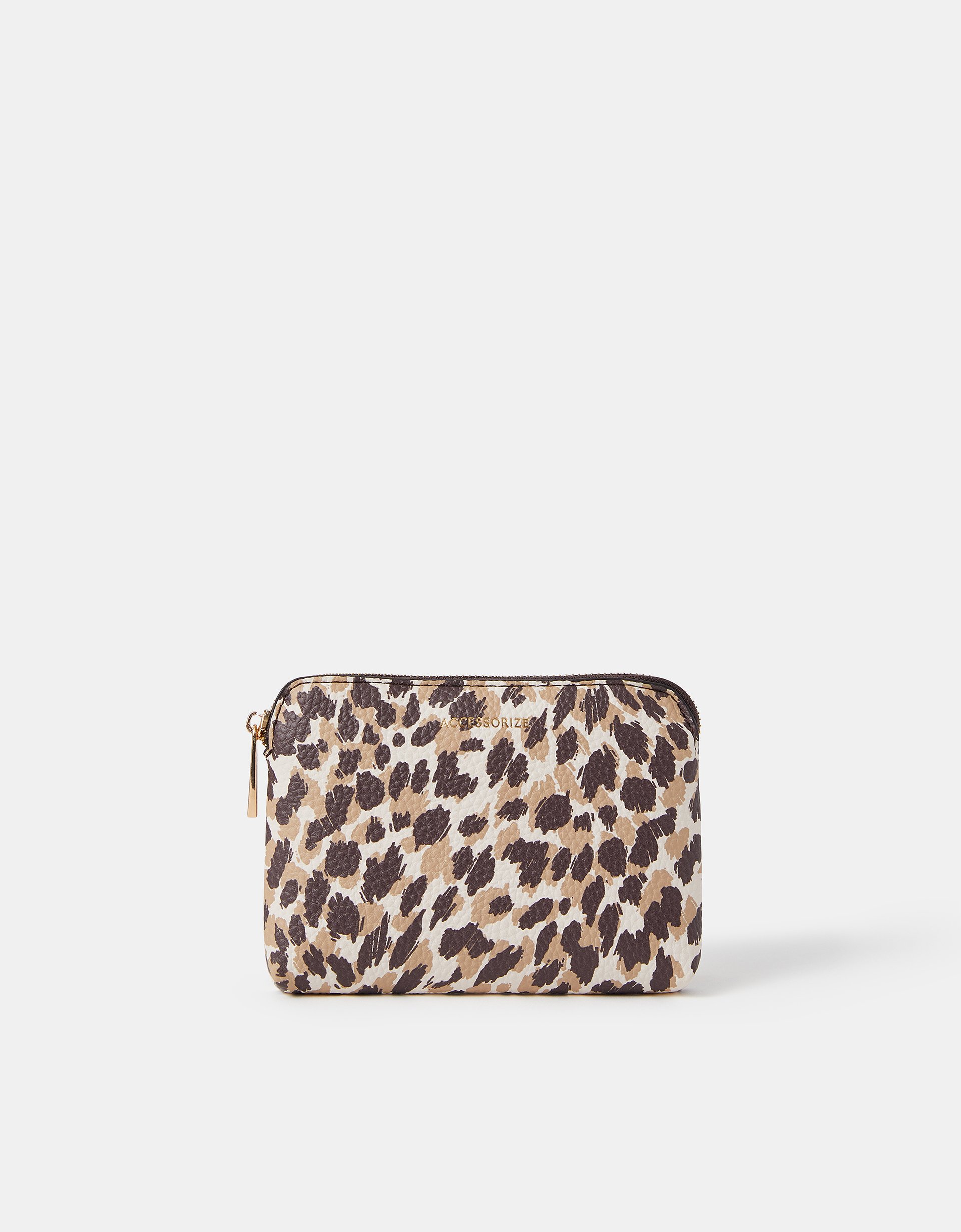 Gold Cheetah Print Coin Purse - Accessorize