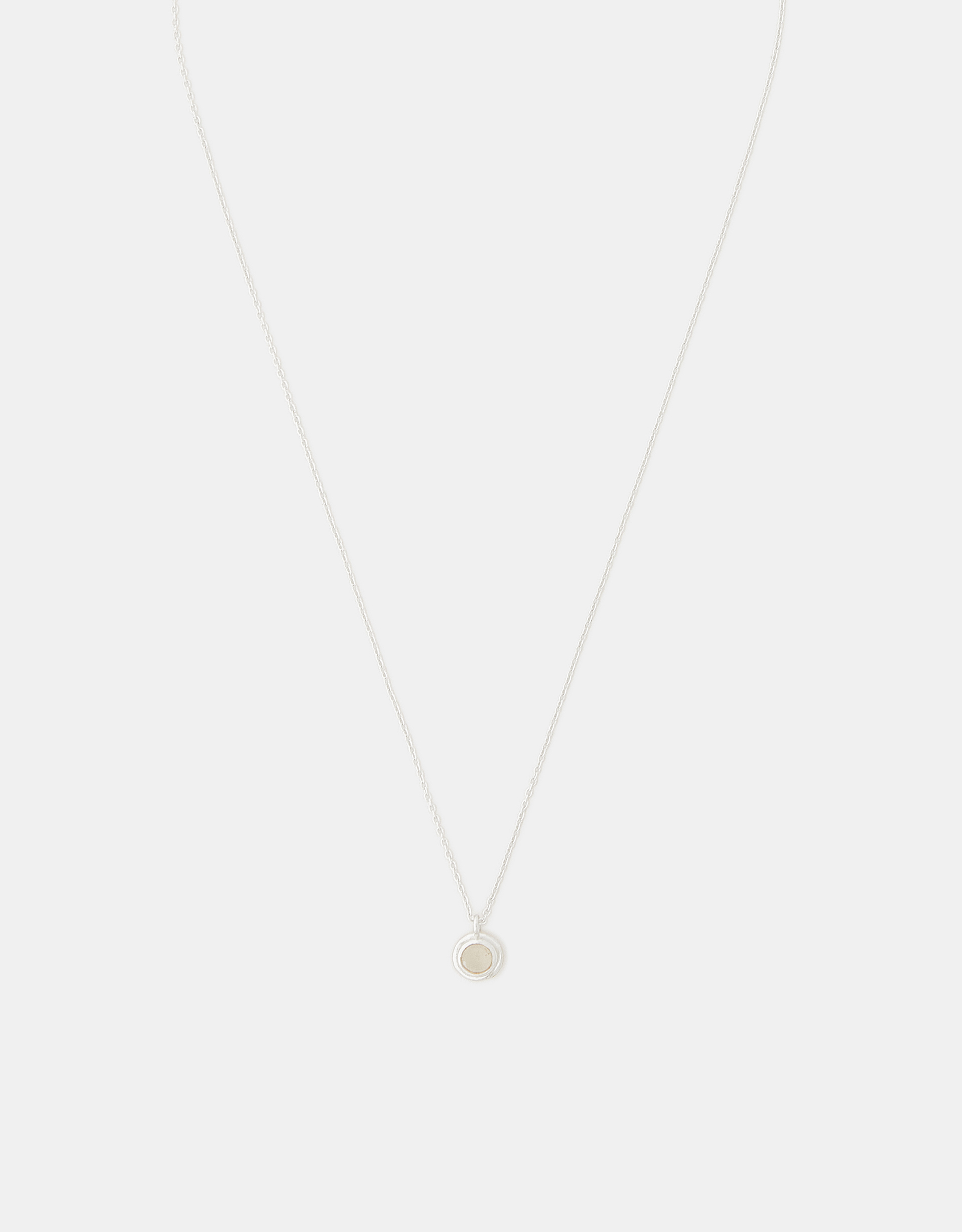 Sterling Silver Healing Stone Pendant Necklace Clear - Accessorize