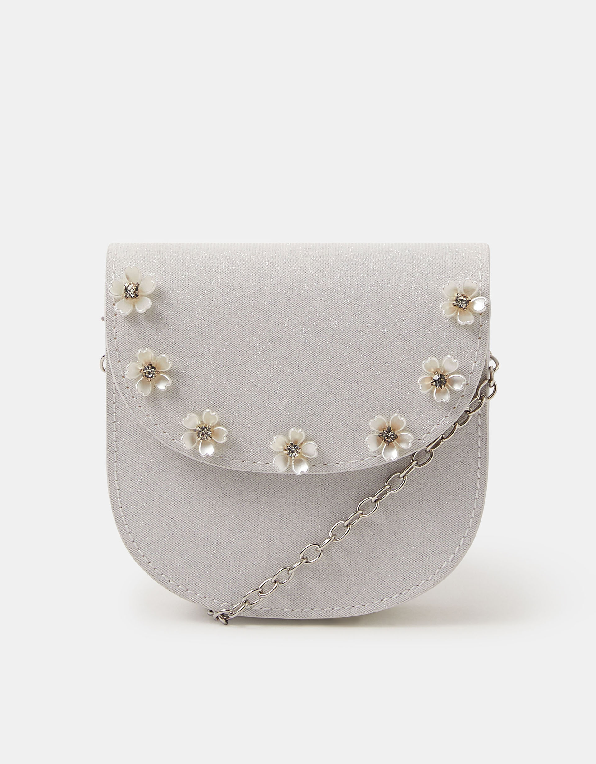 Accessorize Floral Girls Gemstone Flower Bag