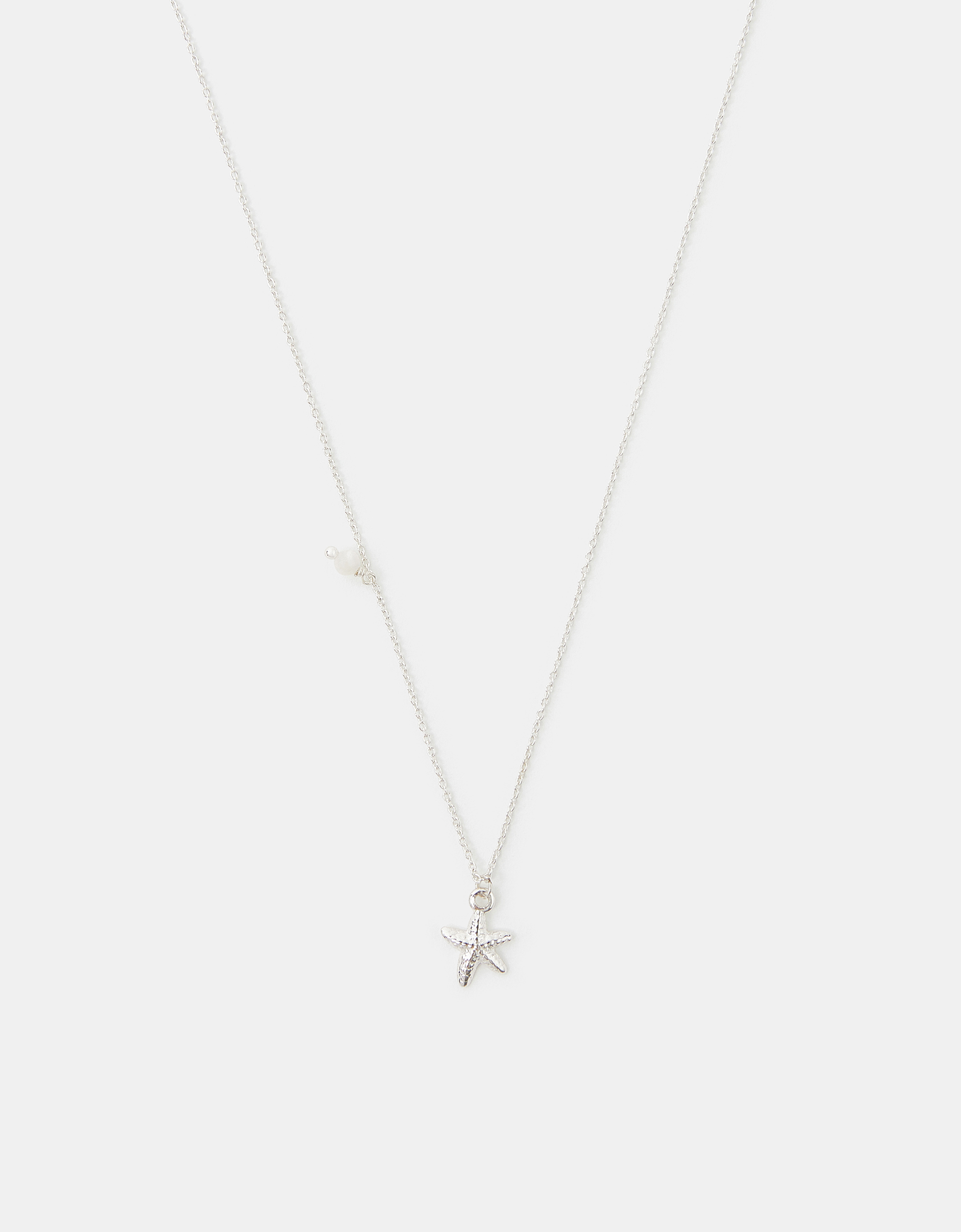 Sterling Silver Starfish Pendant Necklace - Accessorize