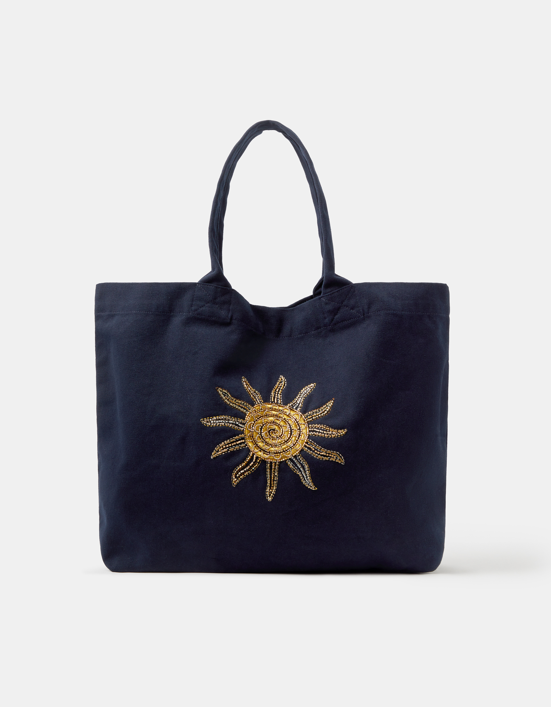 Accessorize Cotton Sun Embellished Shopper Bag