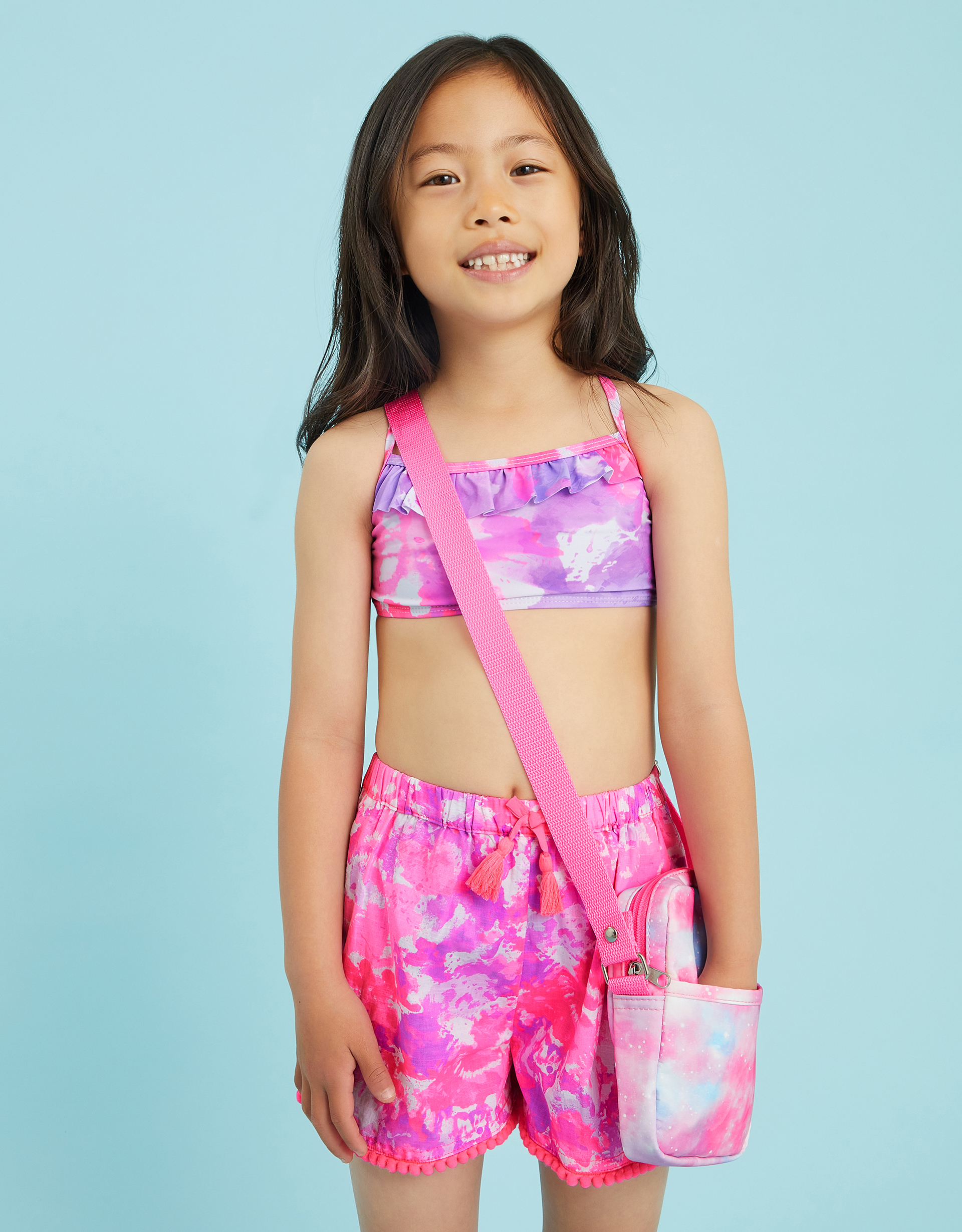 Pink Girls Galaxy Print Crossbody Bag - Accessorize
