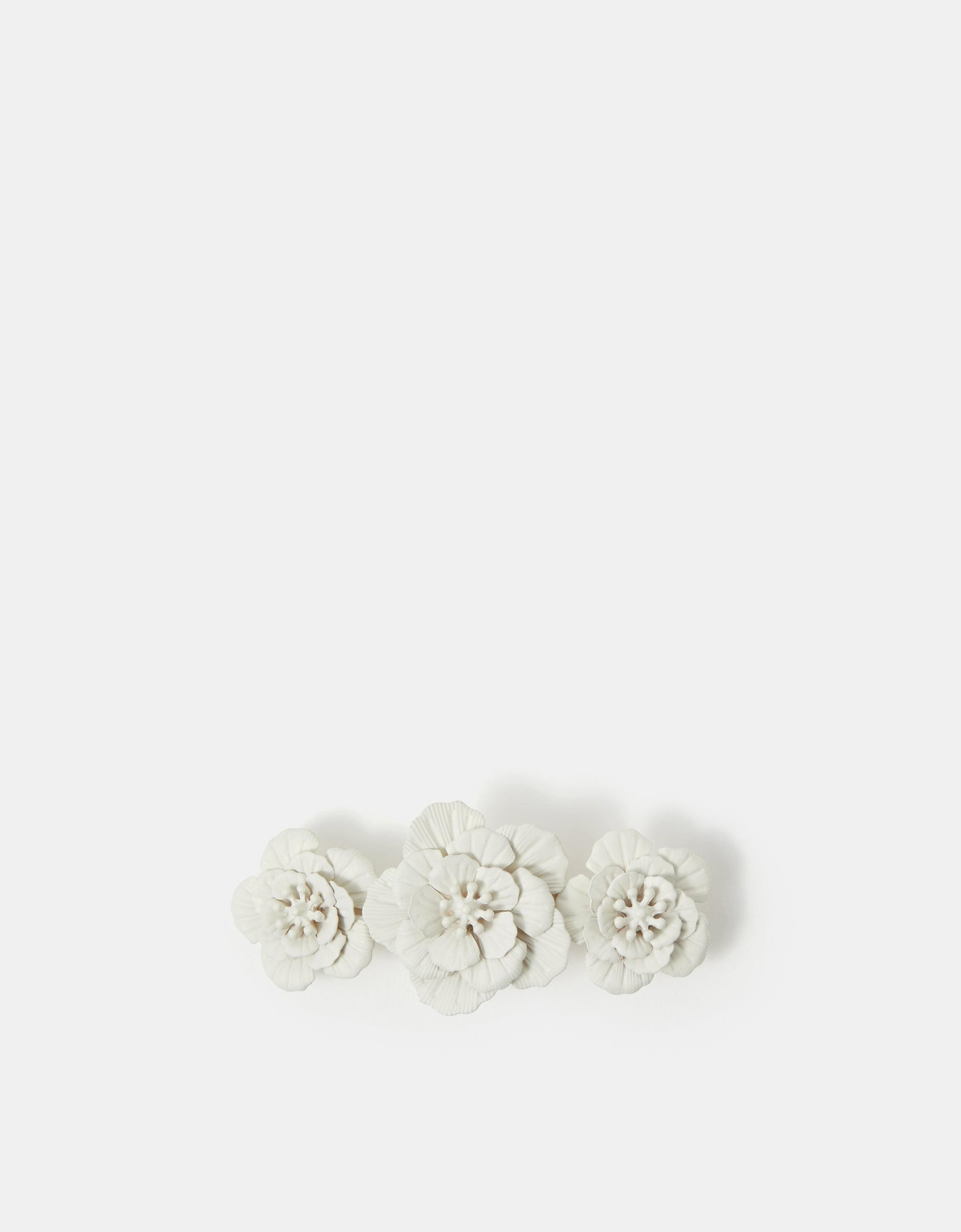 Accessorize Floral Barrette Hair Clip, Tan