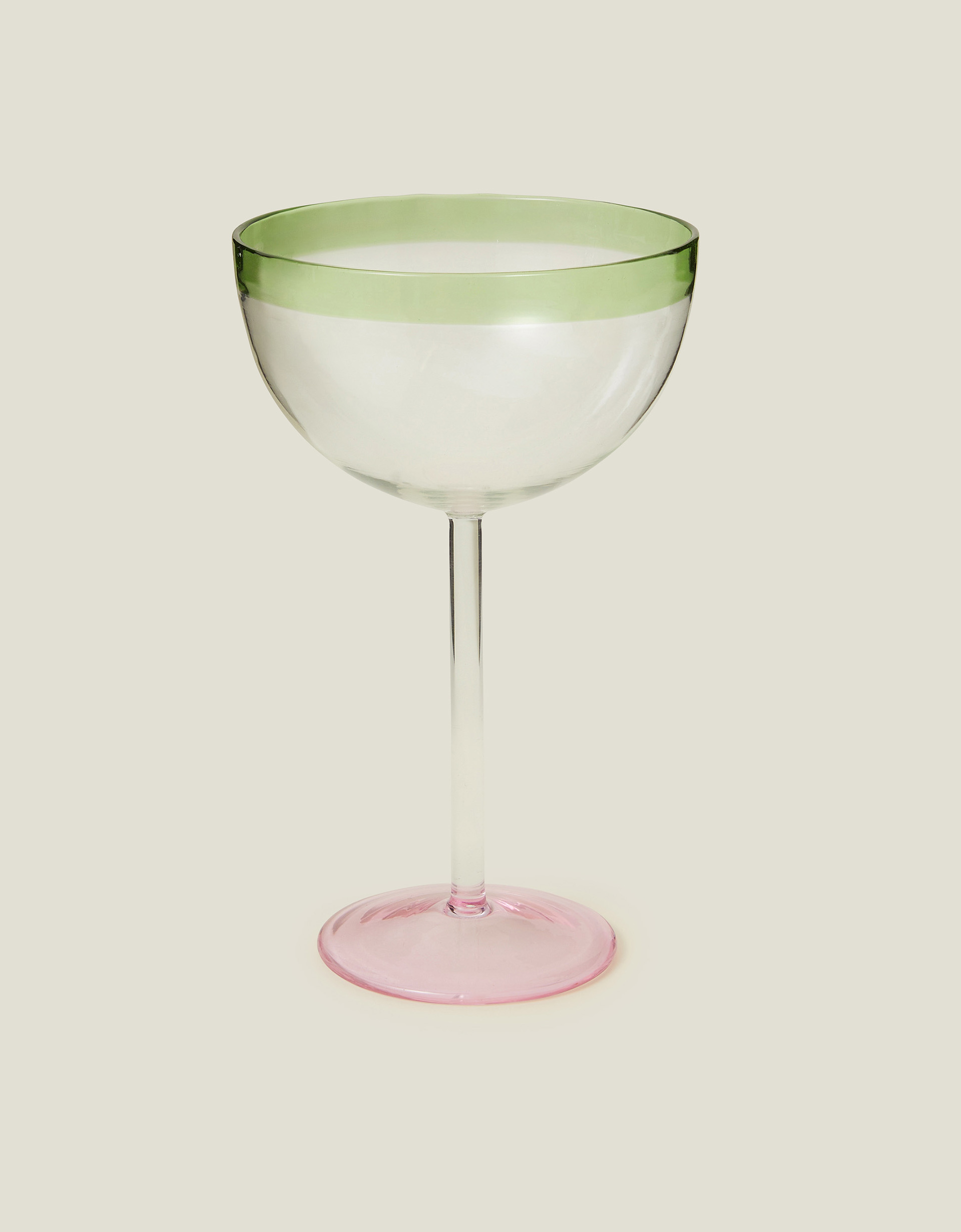 Green Two Tone Cocktail Glass - Accessorize