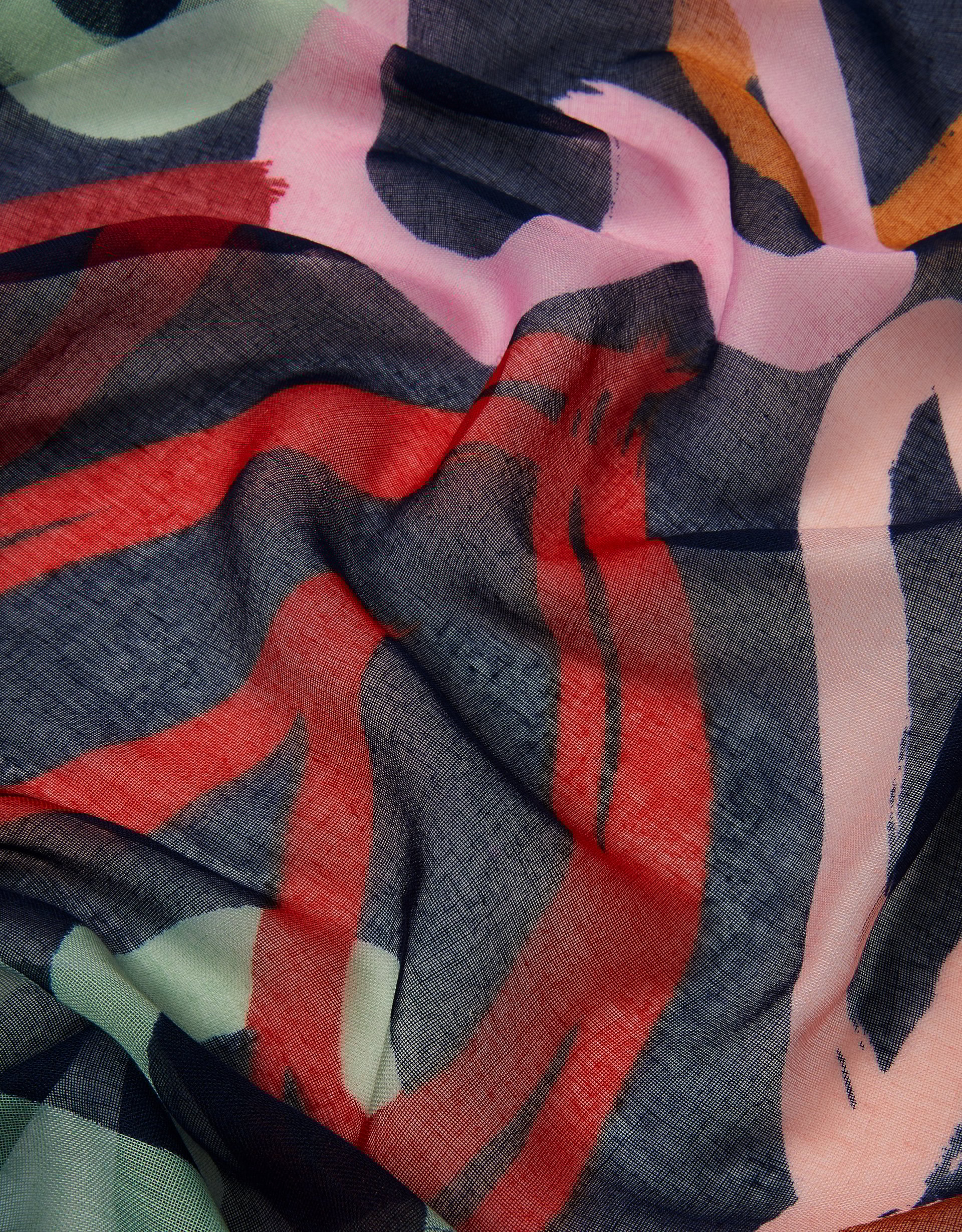 Lightweight Heart Print Scarf - Accessorize