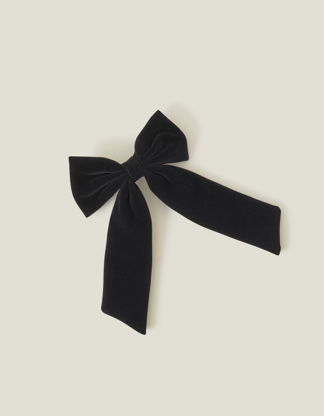 Red/silver Velvet Bow Hair Clip, Size: 12cm, Women's Black