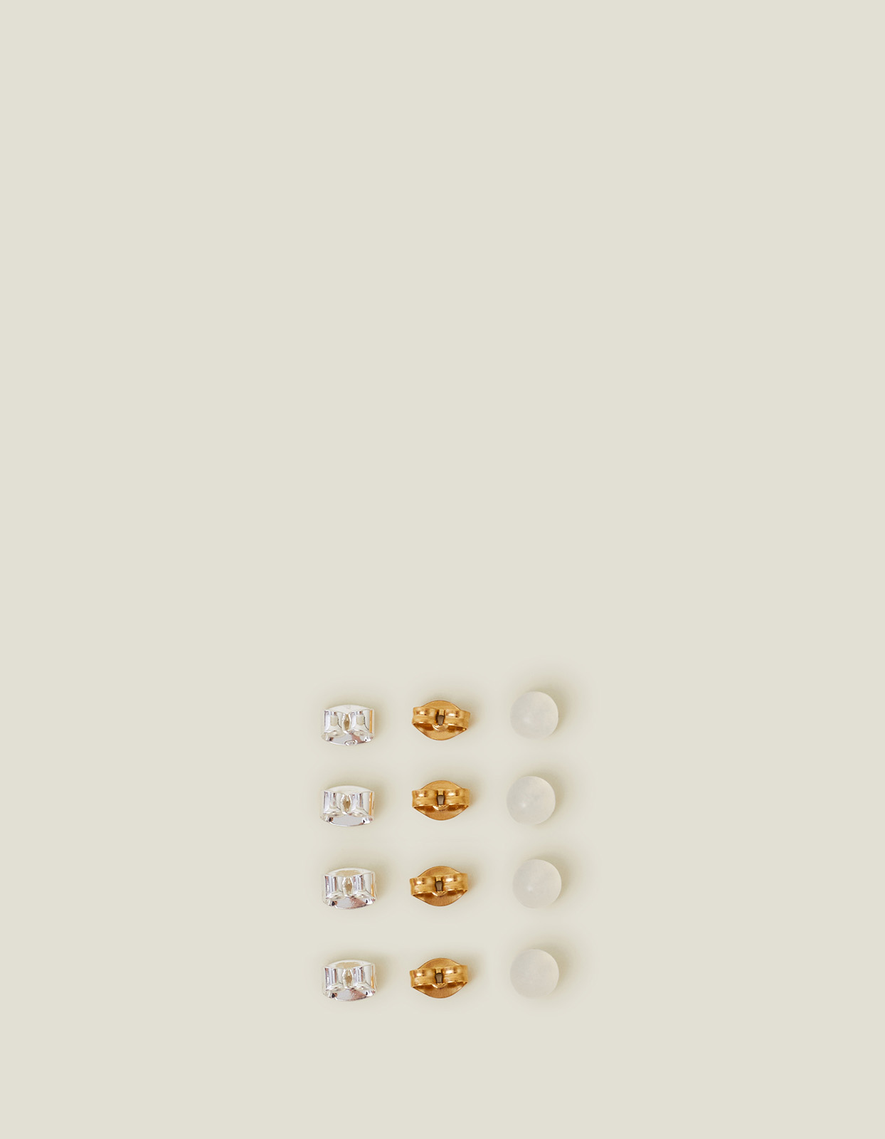 Gold 12-Pack Stainless Steel Butterfly Earring Back, Women's - Accessorize