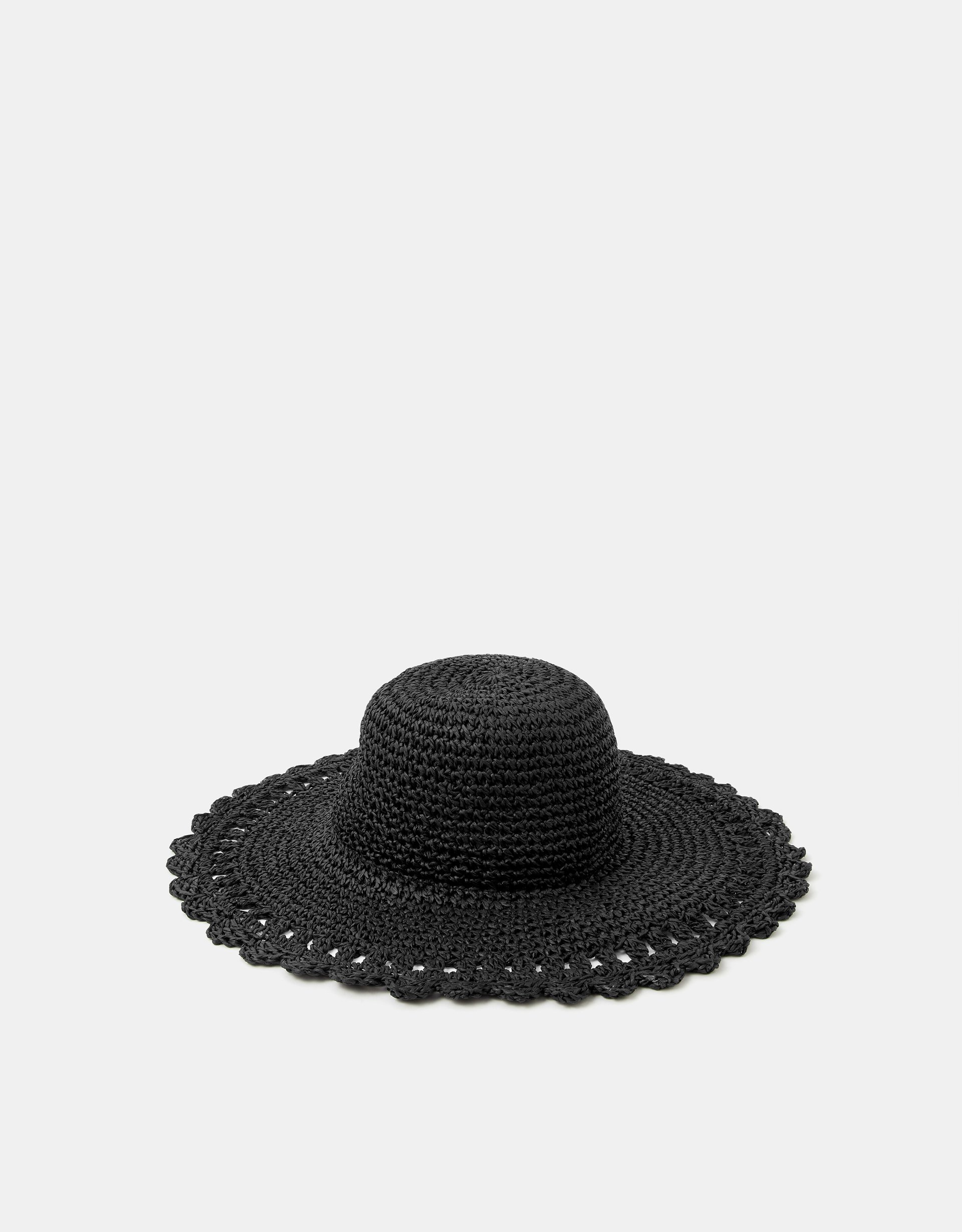 Accessorize Crocodile Print Crochet Floppy Hat, Red