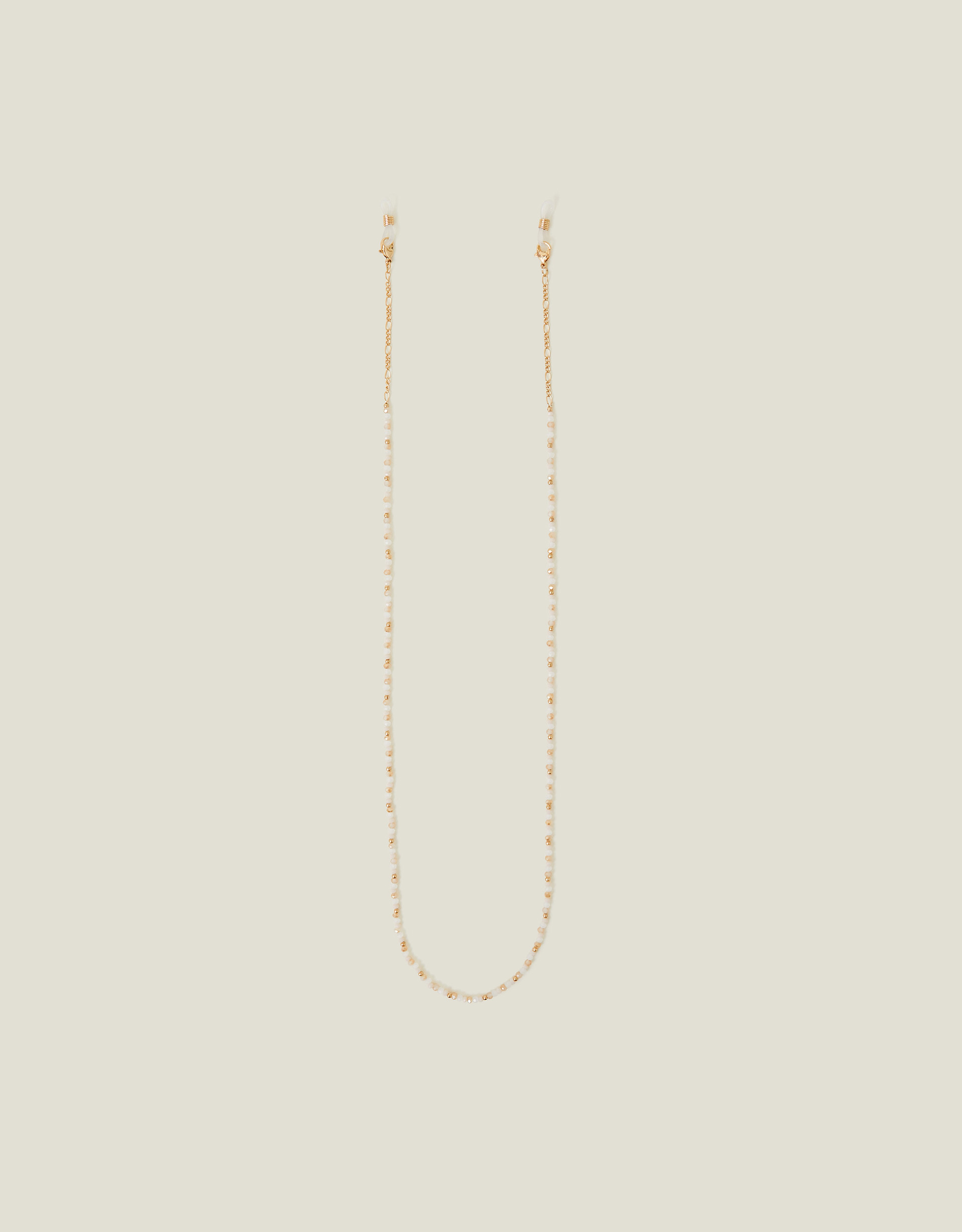 Accessorize Beaded Glasses Chain, Gold