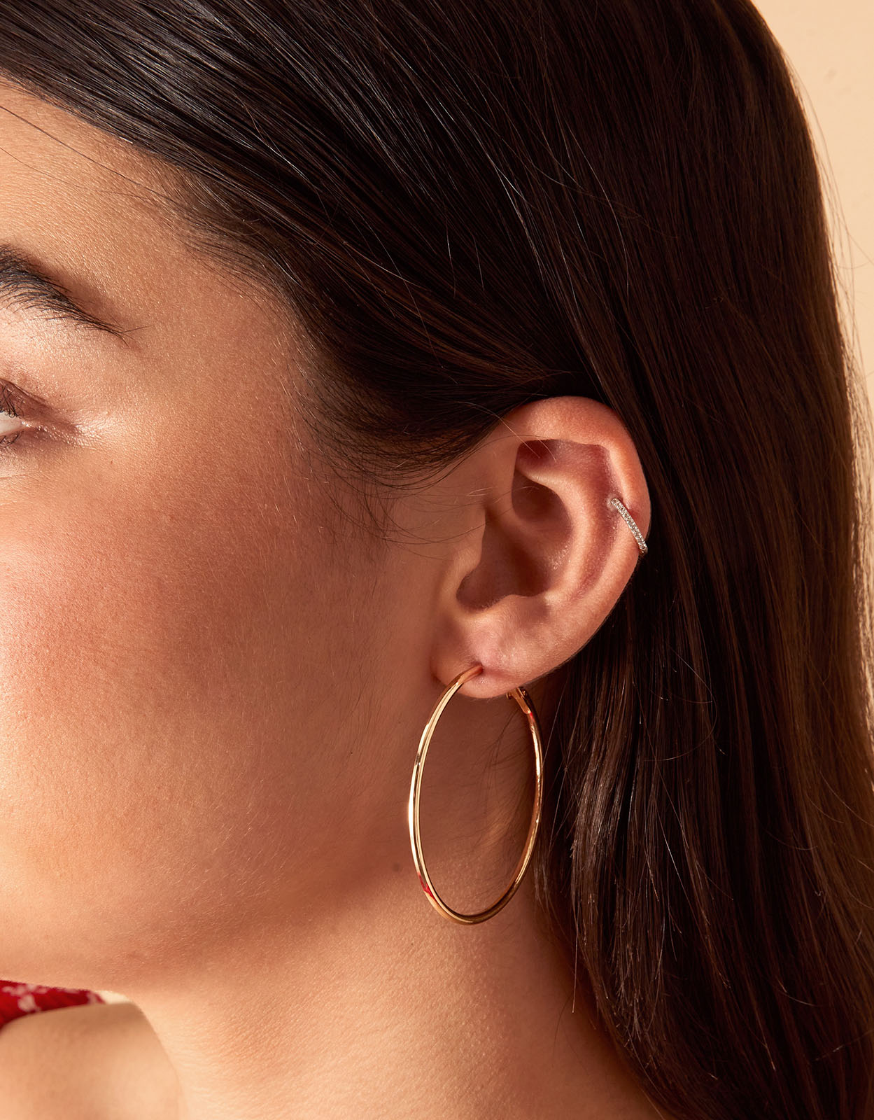 Accessorize Women's Simple Hoop Earrings Set of Three Gold, Size: L 7 cm