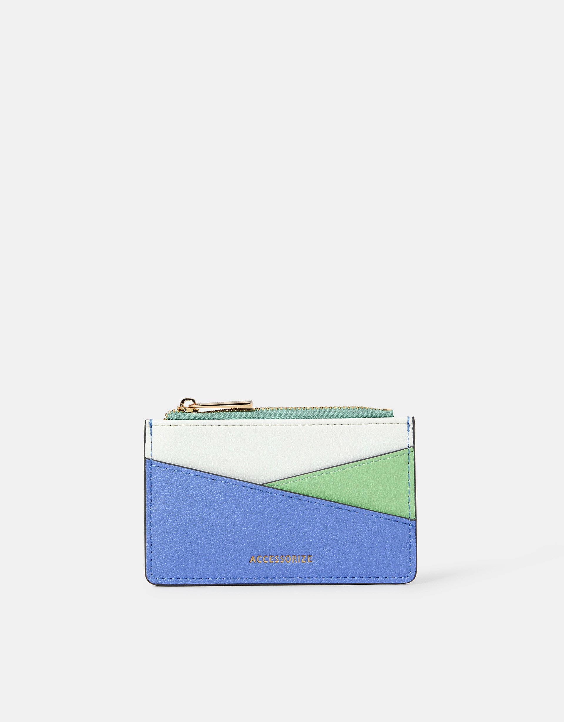 Green Colourblock Card Holder - Accessorize