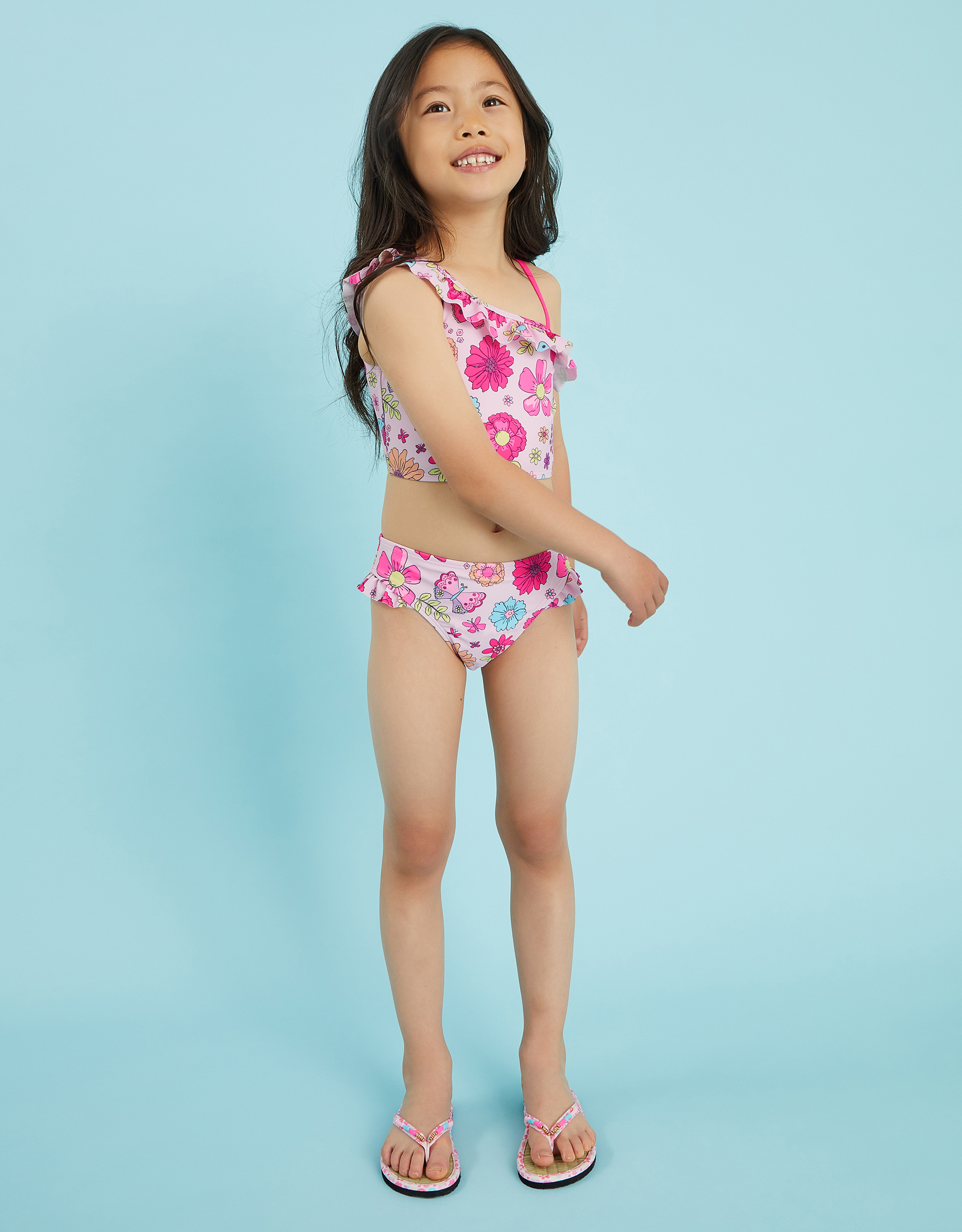 Retro Bloom Bikini Set Multi, Size: 5-6 yrs - Accessorize