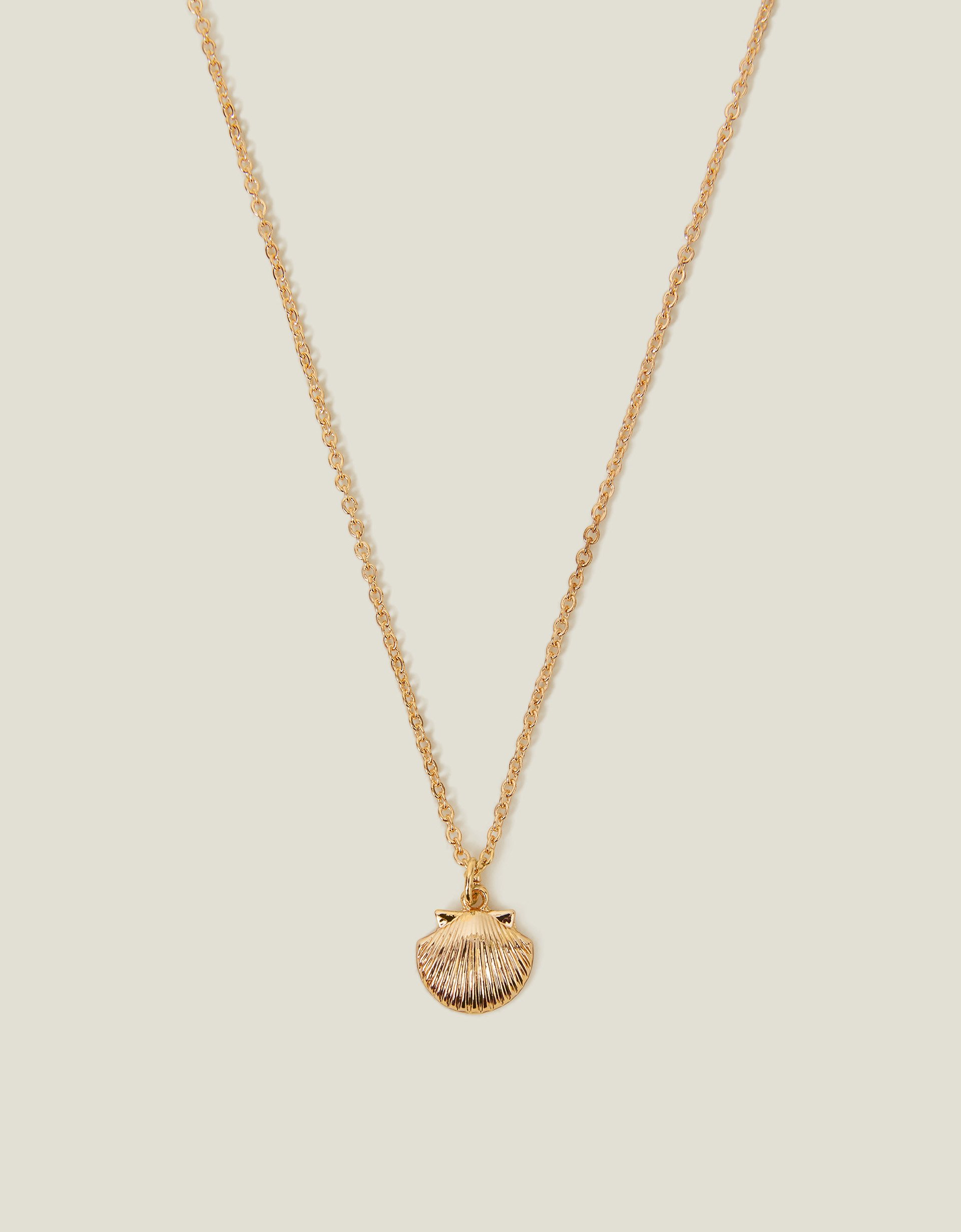 Gold Shell Pendant Necklace - Accessorize