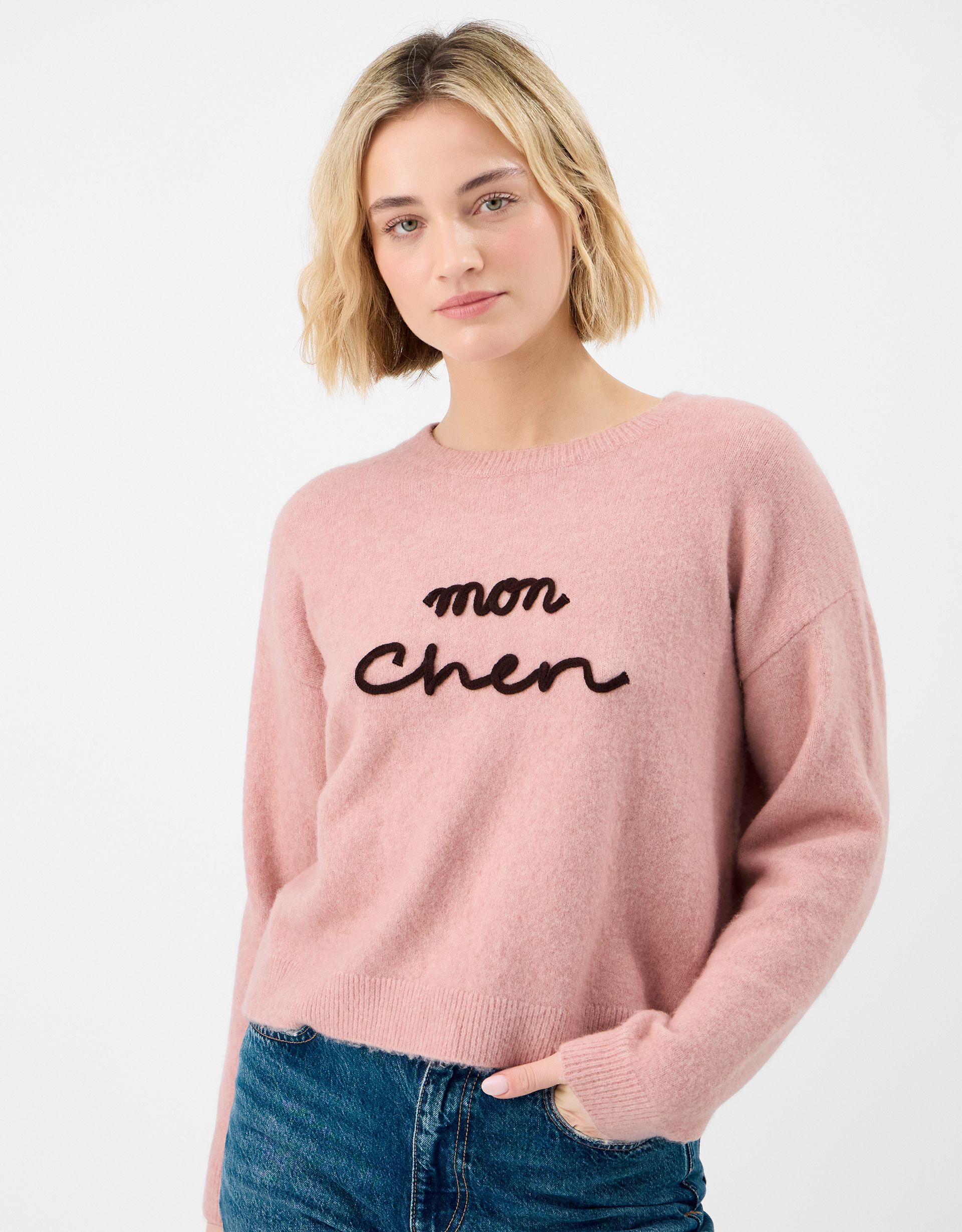 Accessorize Mon Cheri Jumper, Pink, Size: S