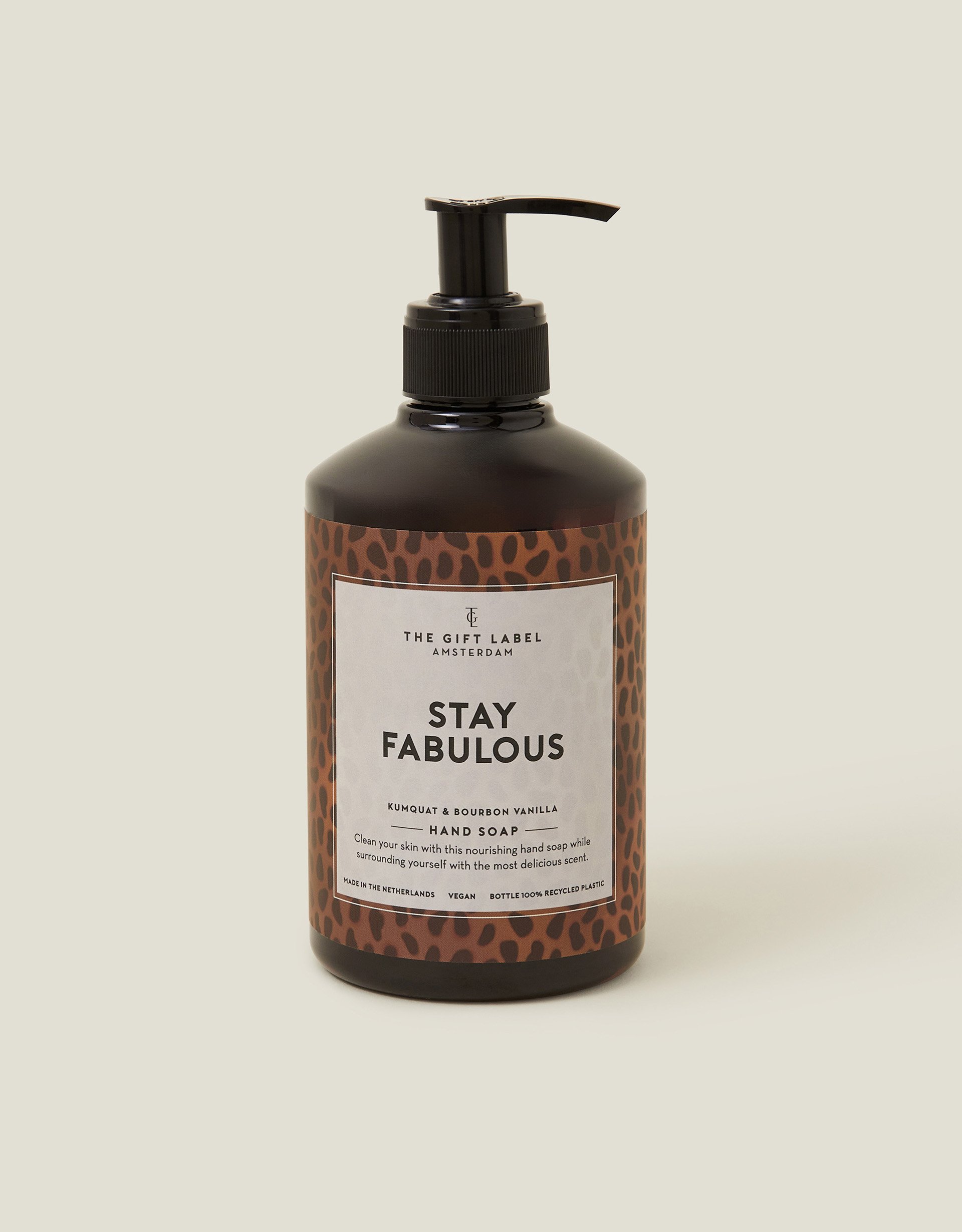 Na Glass The Gift Label Stay Fabulous Kumquat & Bourbon Vanilla Hand Soap, Size: 400ml, Women's - Accessorize
