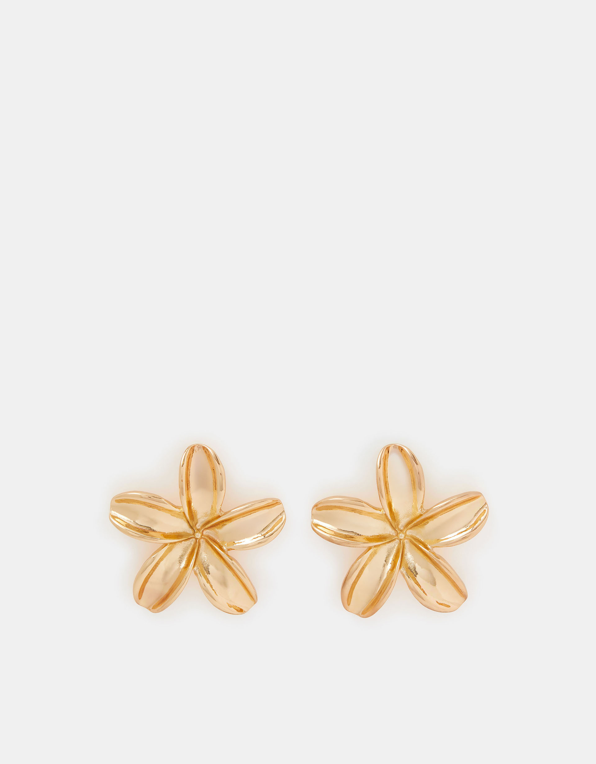 Gold Flower Stud Earrings - Accessorize