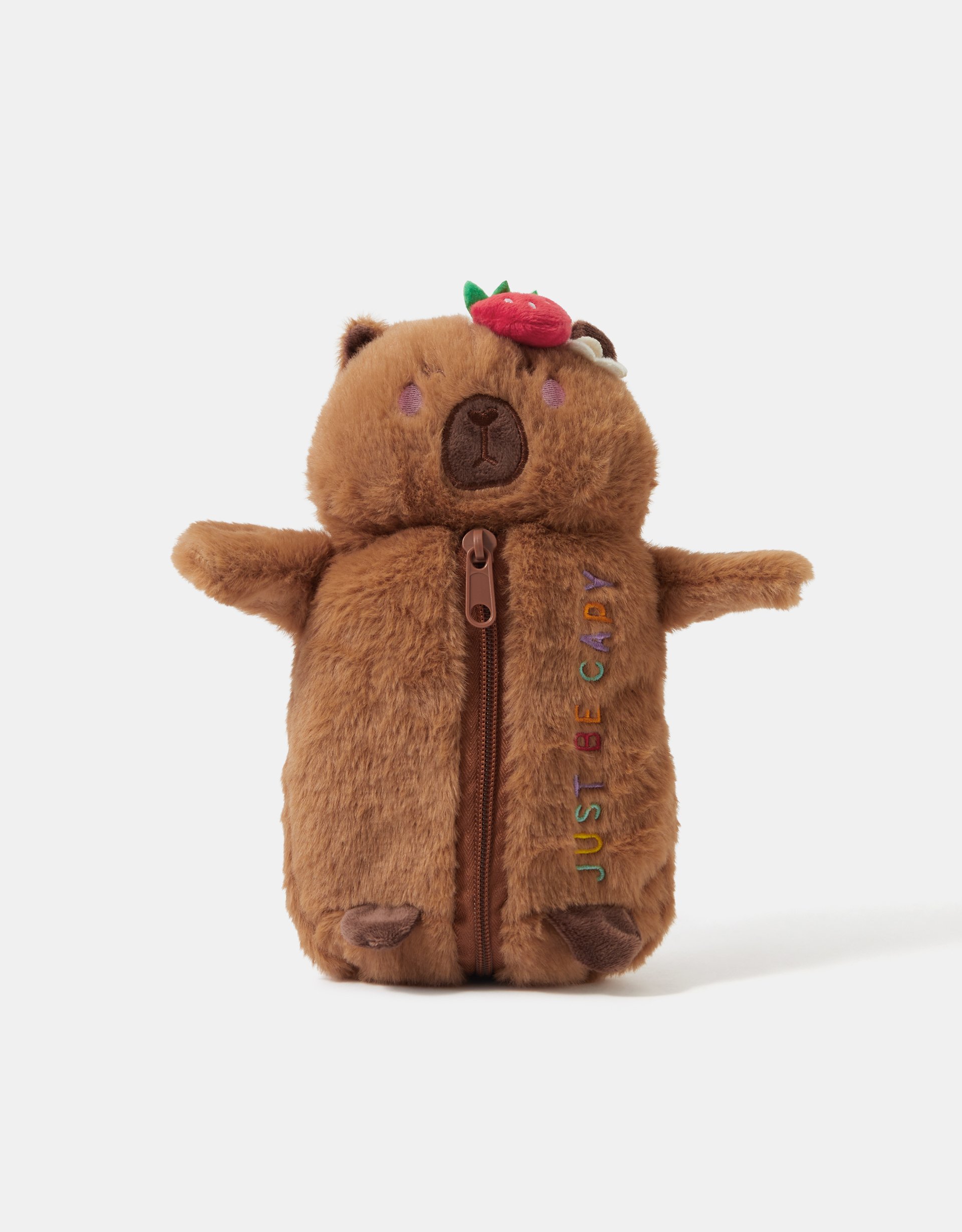 Accessorize Girls Fluffy Capybara Pencil Case