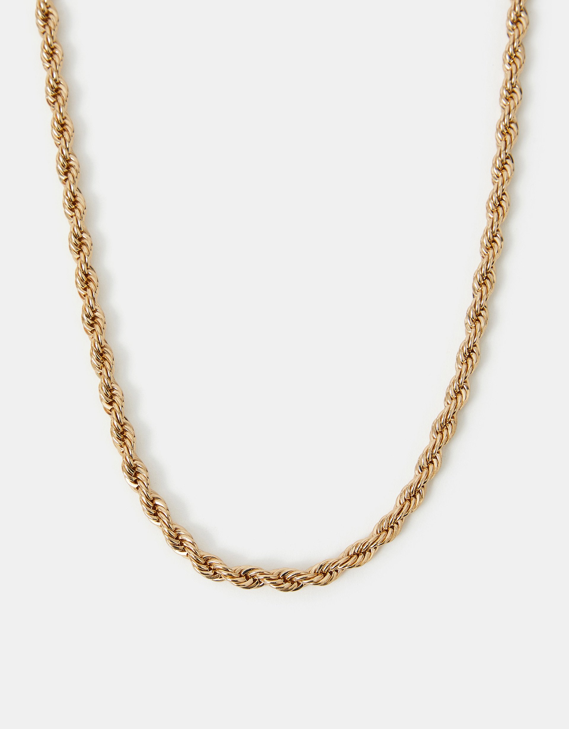 Gold Twist Chain Necklace - Accessorize