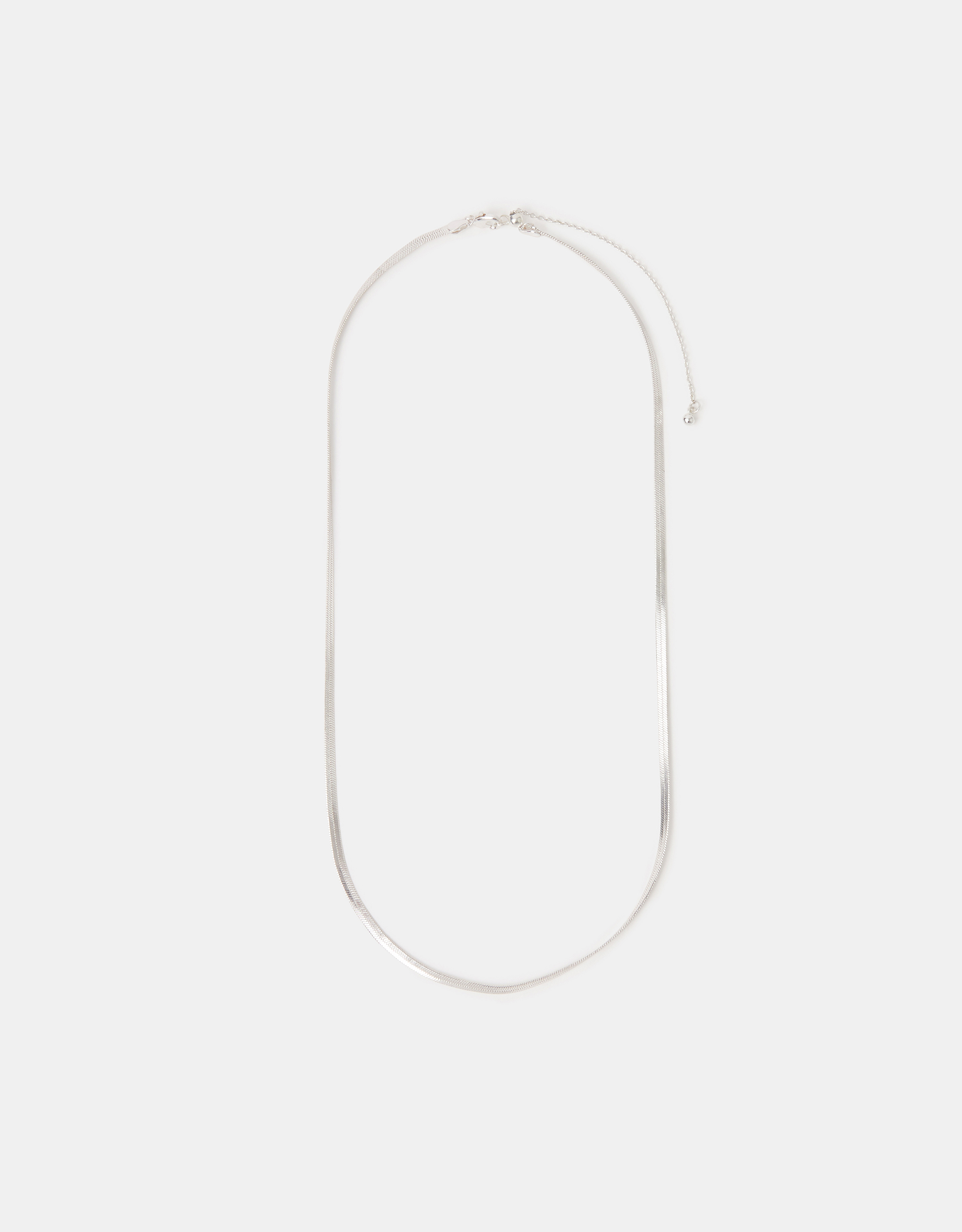 Sterling Silver-plated Omega Chain Necklace - Accessorize