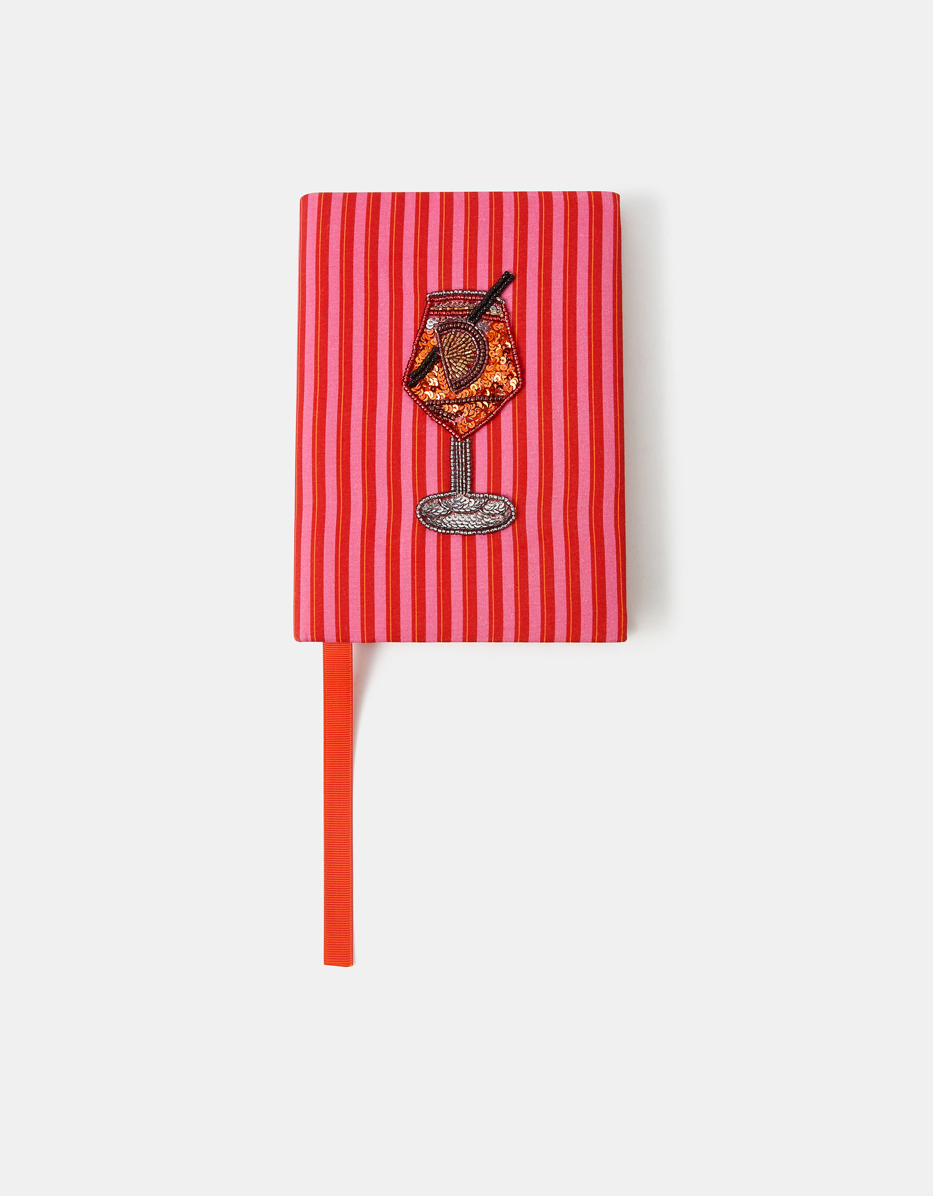 Accessorize Lace Striped Beaded Spritz Stripe Notebook