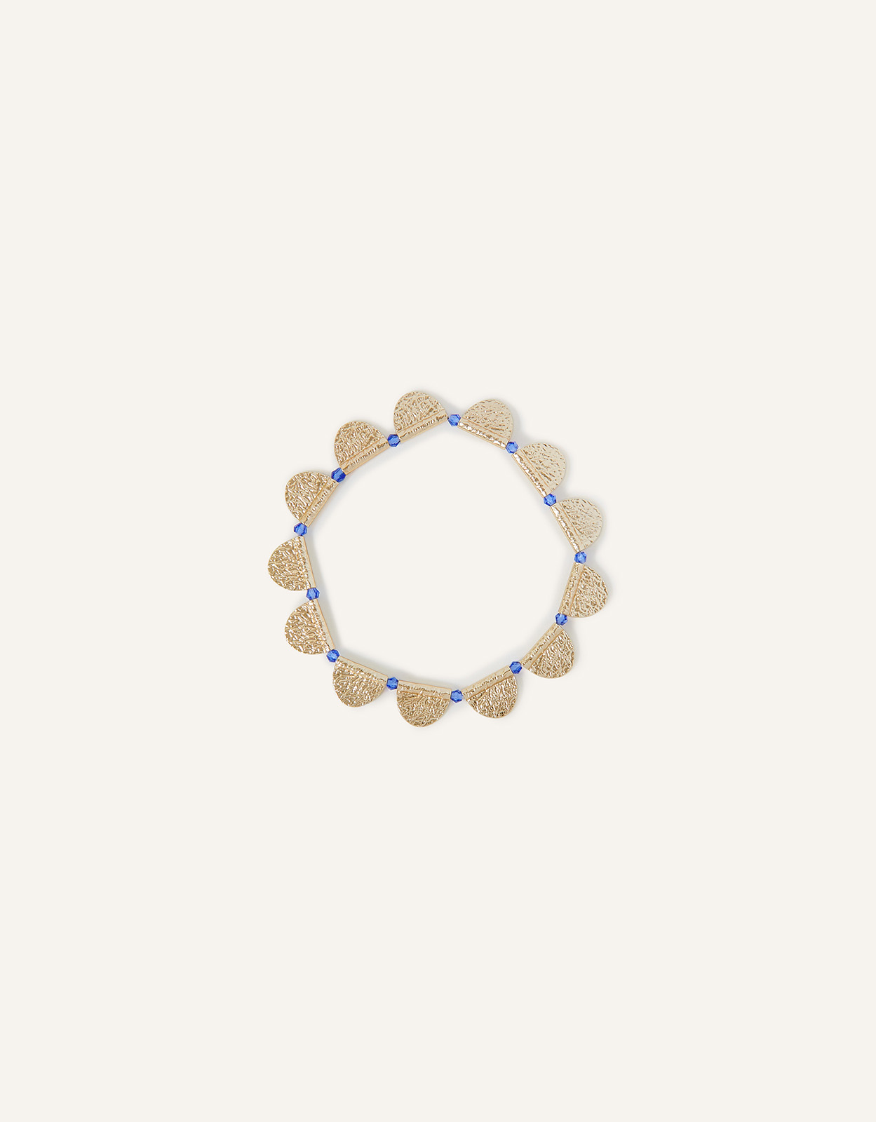 Accessorize Women's Textured Semi Circle Bracelet